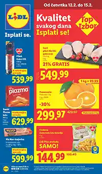 Lidl akcija katalog sniženja Srbija ponuda do 18. februara 2026