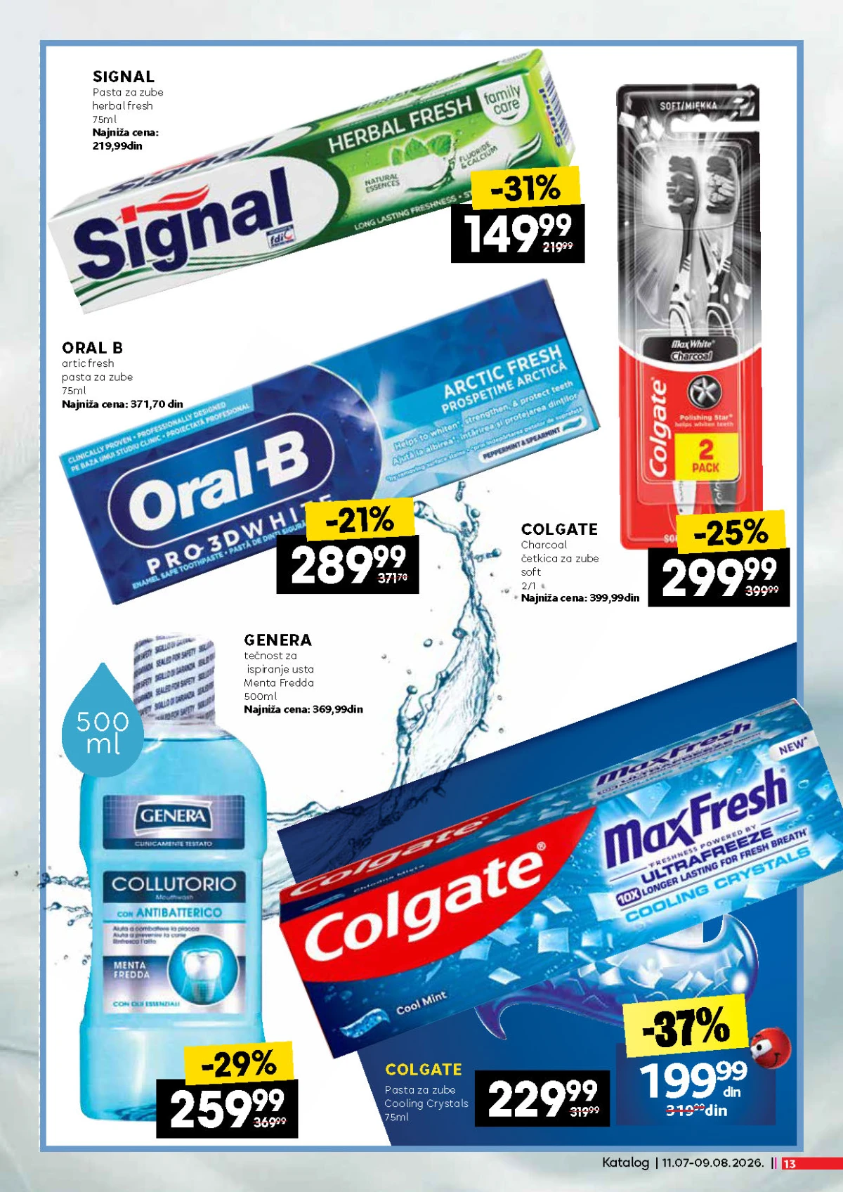 IDEA, Roda i Mercator katalog – Signal, Colgate, Oral-B i Genera proizvodi za oralnu higijenu