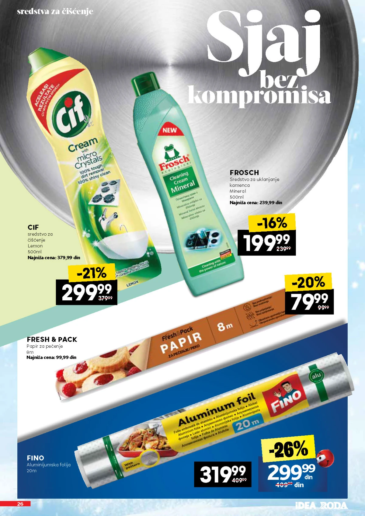 IDEA, Roda i Mercator katalog od 11.07. do 09.08.2026. – popusti do 62% na kozmetiku, negu i kućnu hemiju, strana 26