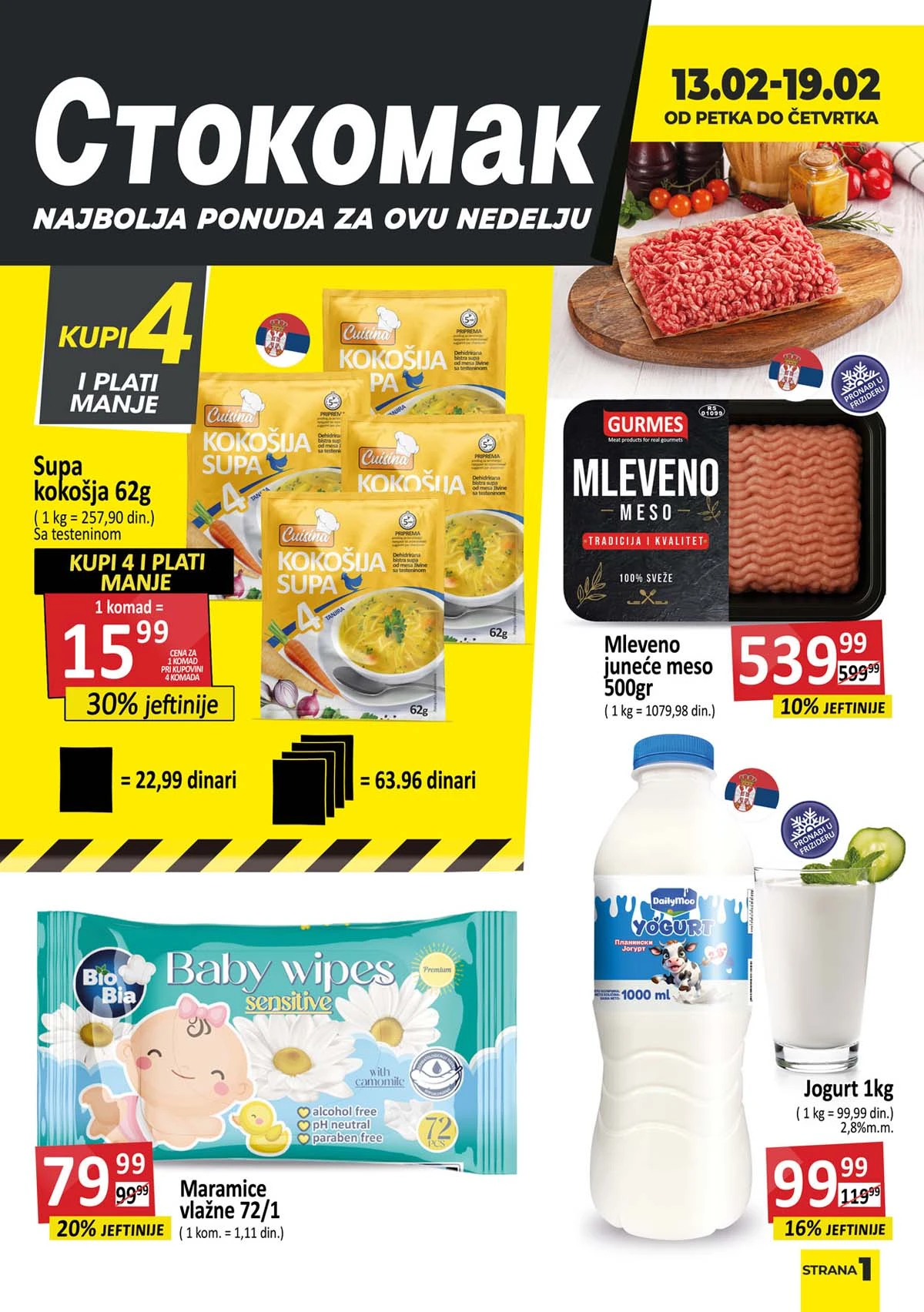 Stokomak akcija katalog sniženja – velika ušteda na prehrani i kućnim proizvodima do 19. februara 2026