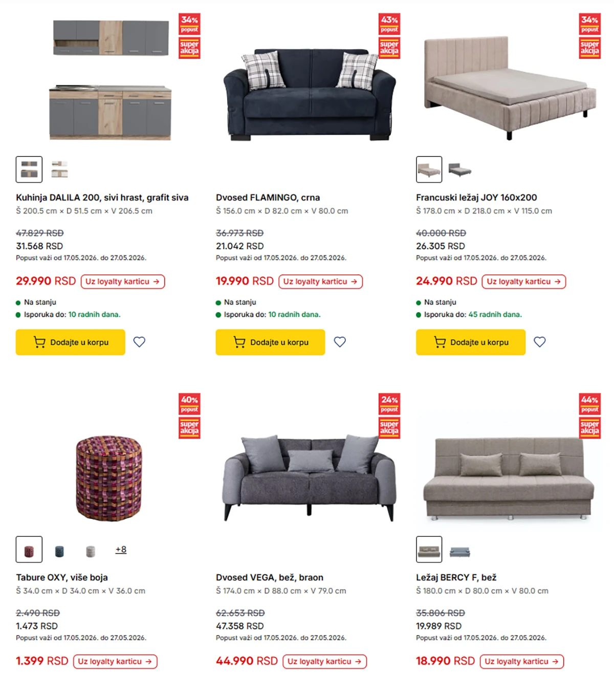 Forma Ideale katalog strana 3 – garniture kuhinje i kreveti na sniženju do 27.05.2026