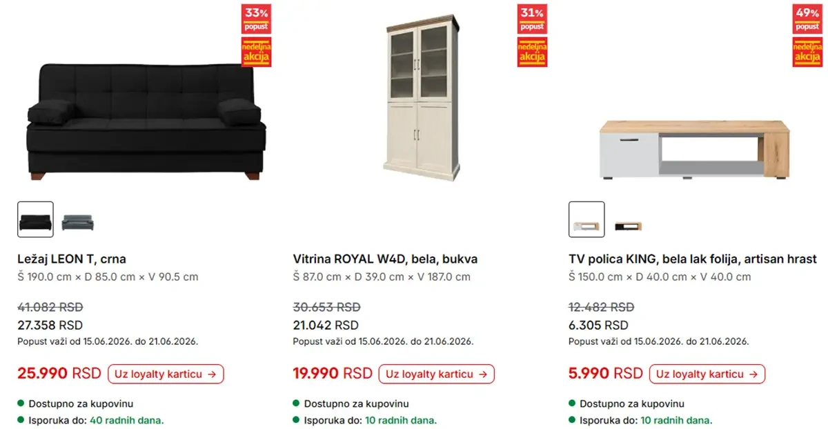 Forma Ideale bračni kreveti i cipelari na sniženju