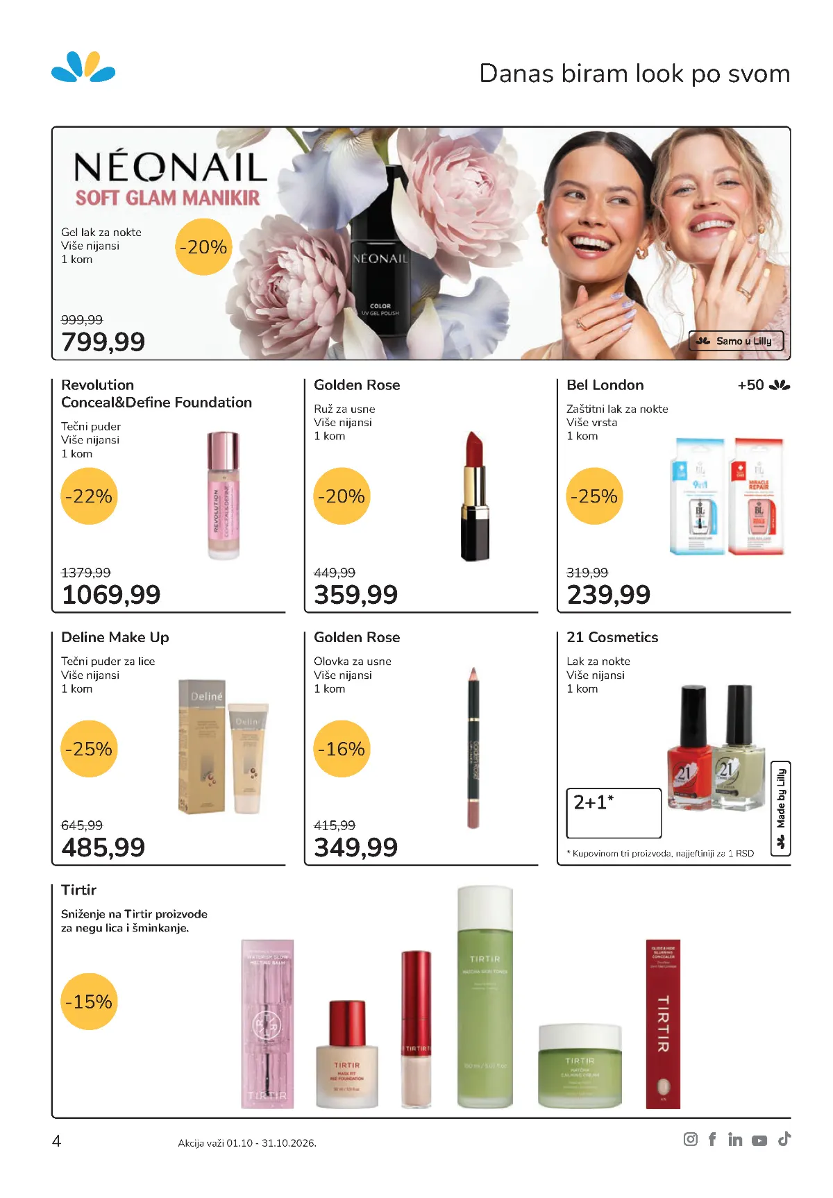 Lilly katalog – šminka, puderi, ruževi i lakovi za nokte na akciji