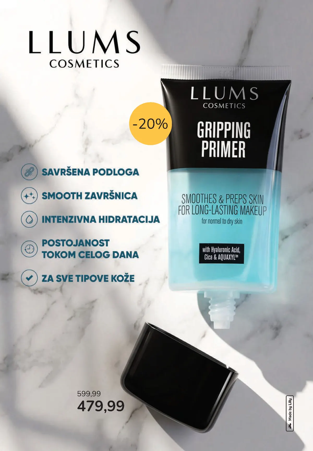 LLUMS Cosmetics Gripping Primer na akciji u Lilly drogerijama