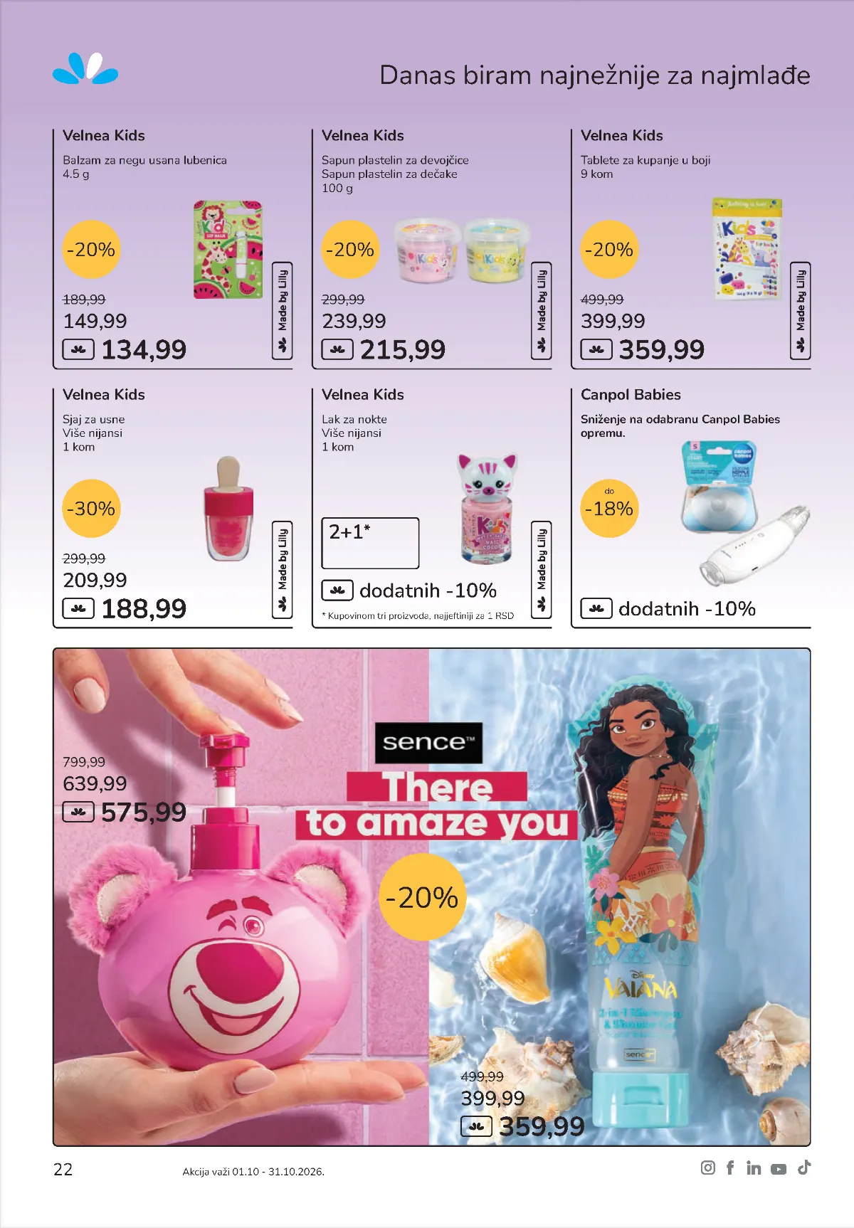 Lilly dečiji program – Velnea Kids i Canpol Babies na akciji