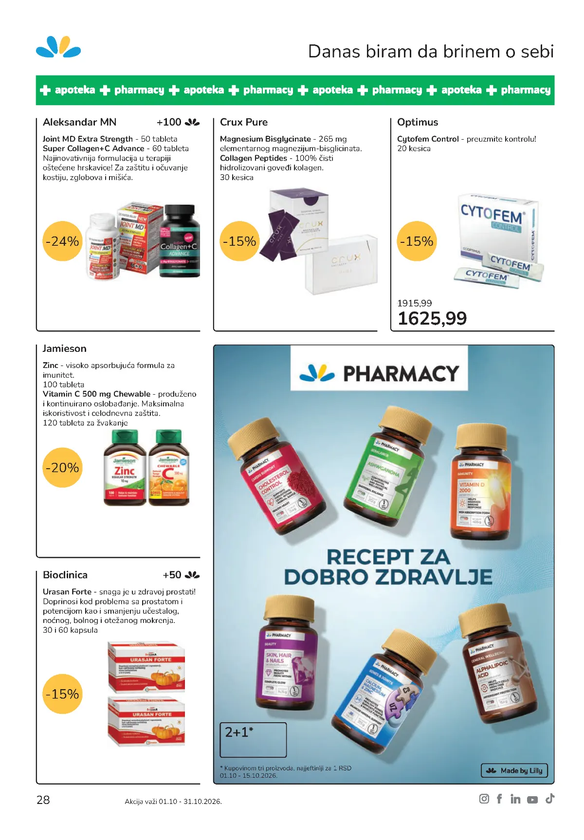 Lilly suplementi – kolagen, magnezijum, cink i vitamini