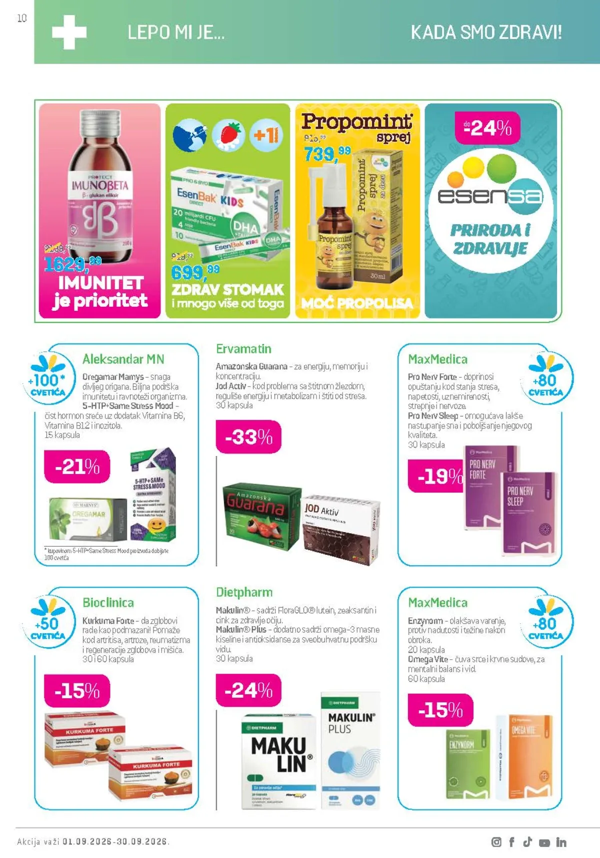 Lilly katalog septembar 2026. – Ervamatin, MaxMedica i suplementi za zdravlje