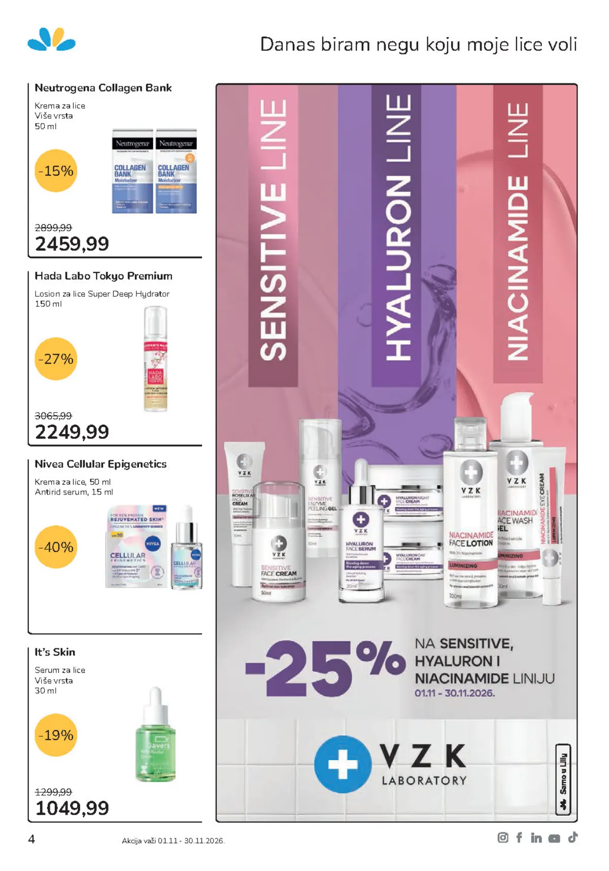 Lilly katalog strana 4 – Neutrogena Collagen Bank i Hada Labo Tokyo Premium nega lica