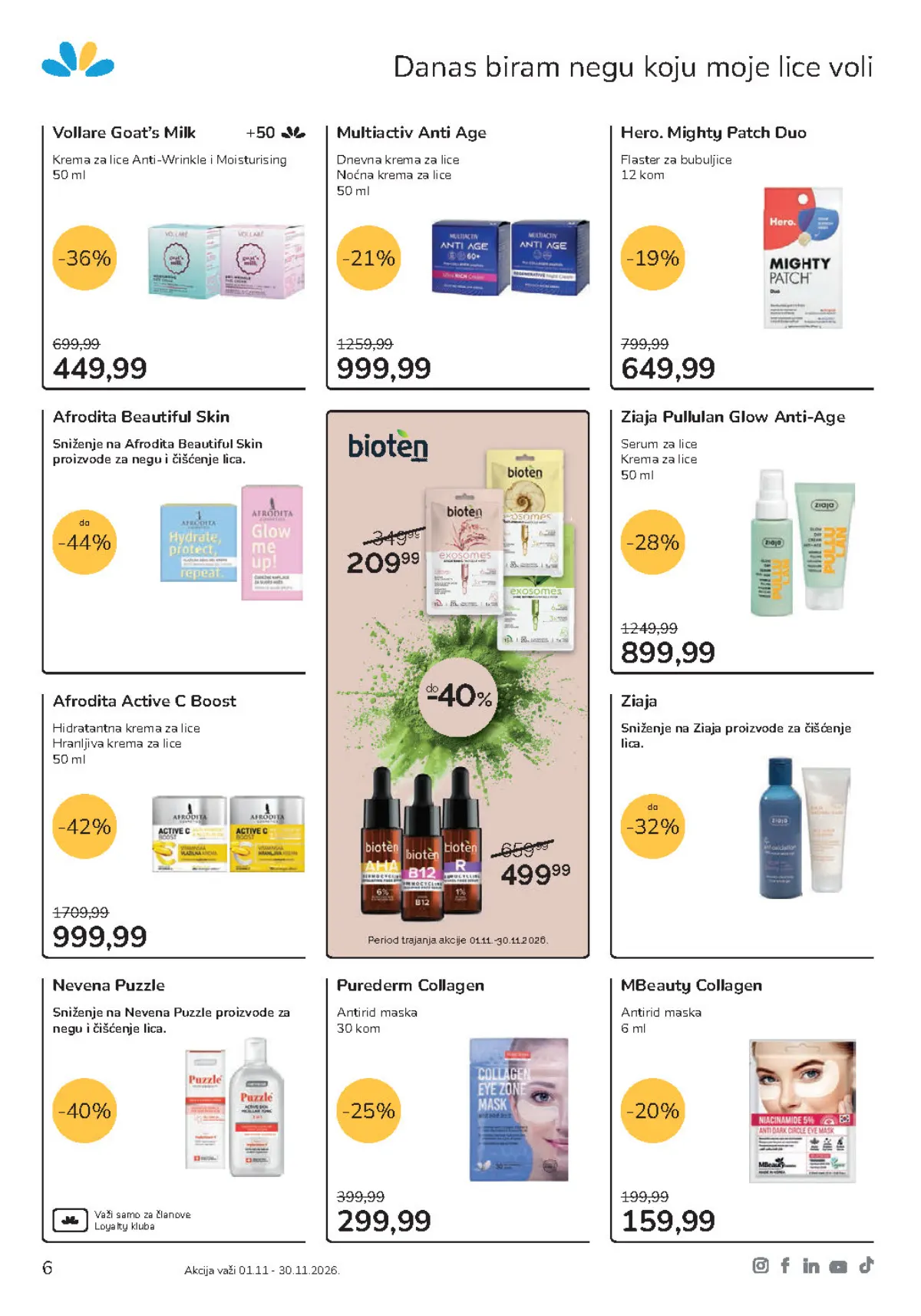 Lilly katalog strana 6 – Afrodita Active C Boost i Vollare Goat’s Milk kreme za lice