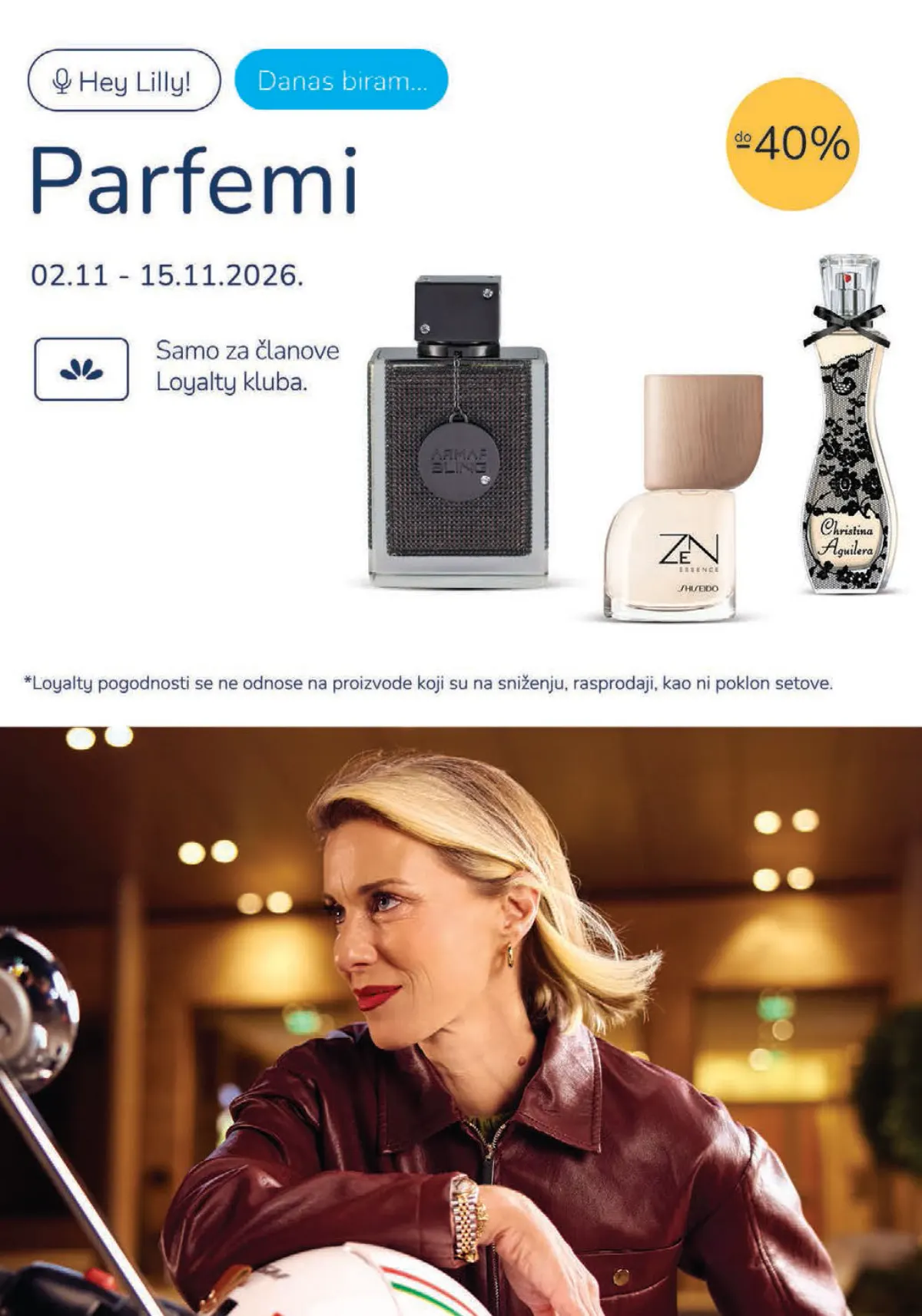 Lilly katalog strana 7 – posebna Loyalty ponuda parfema do 40% od 02. do 15.11.2026.