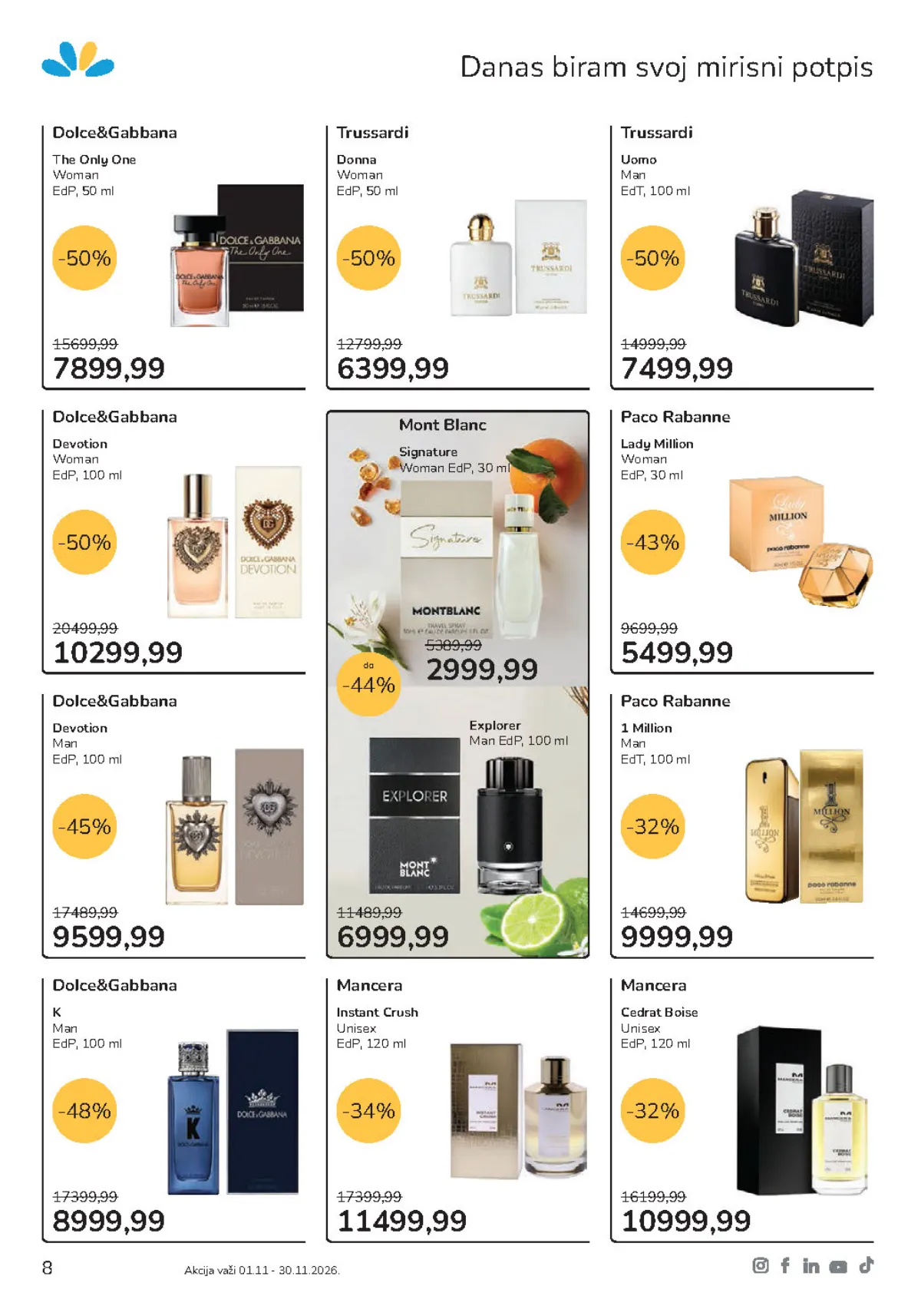 Lilly katalog strana 8 – Dolce&Gabbana The Only One i Trussardi Donna parfemi na popustu 50%