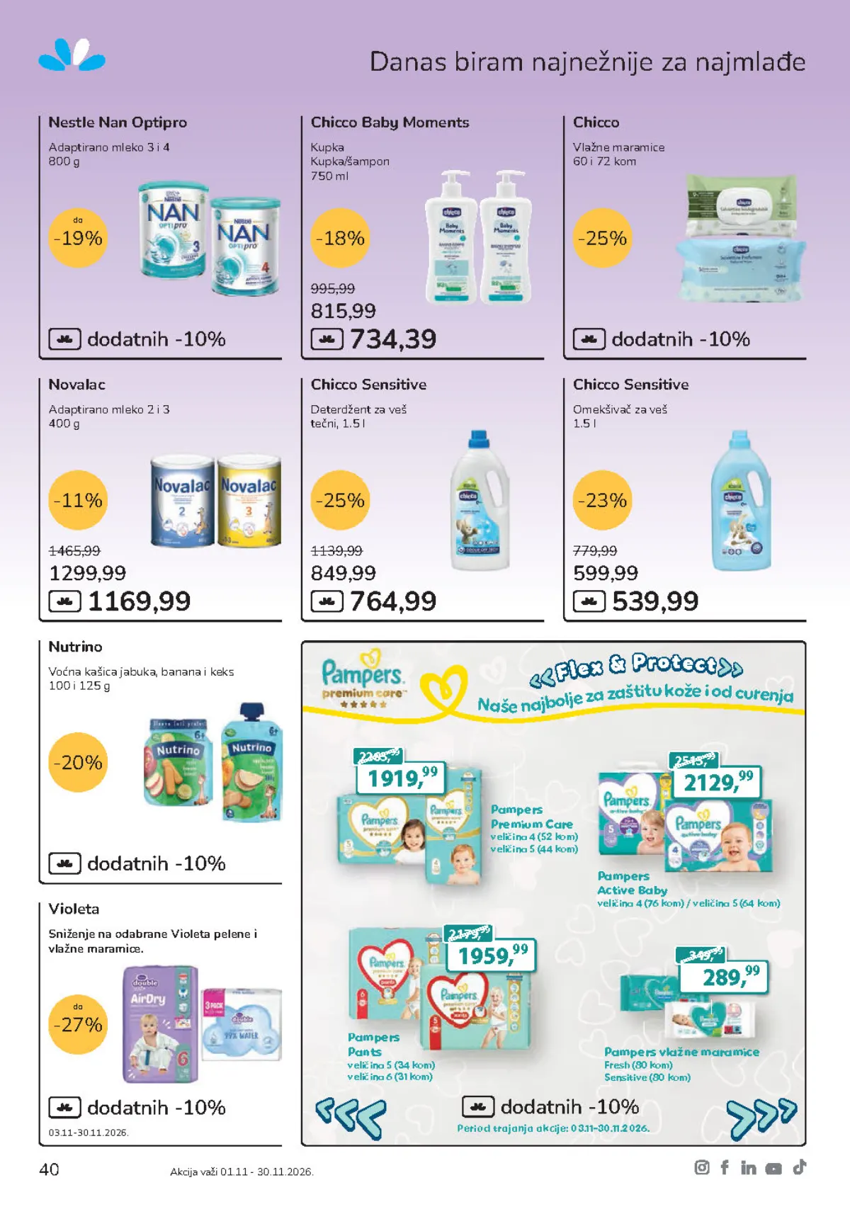 Lilly katalog strana 40 – Chicco Baby Moments kupka i Chicco Sensitive deterdžent