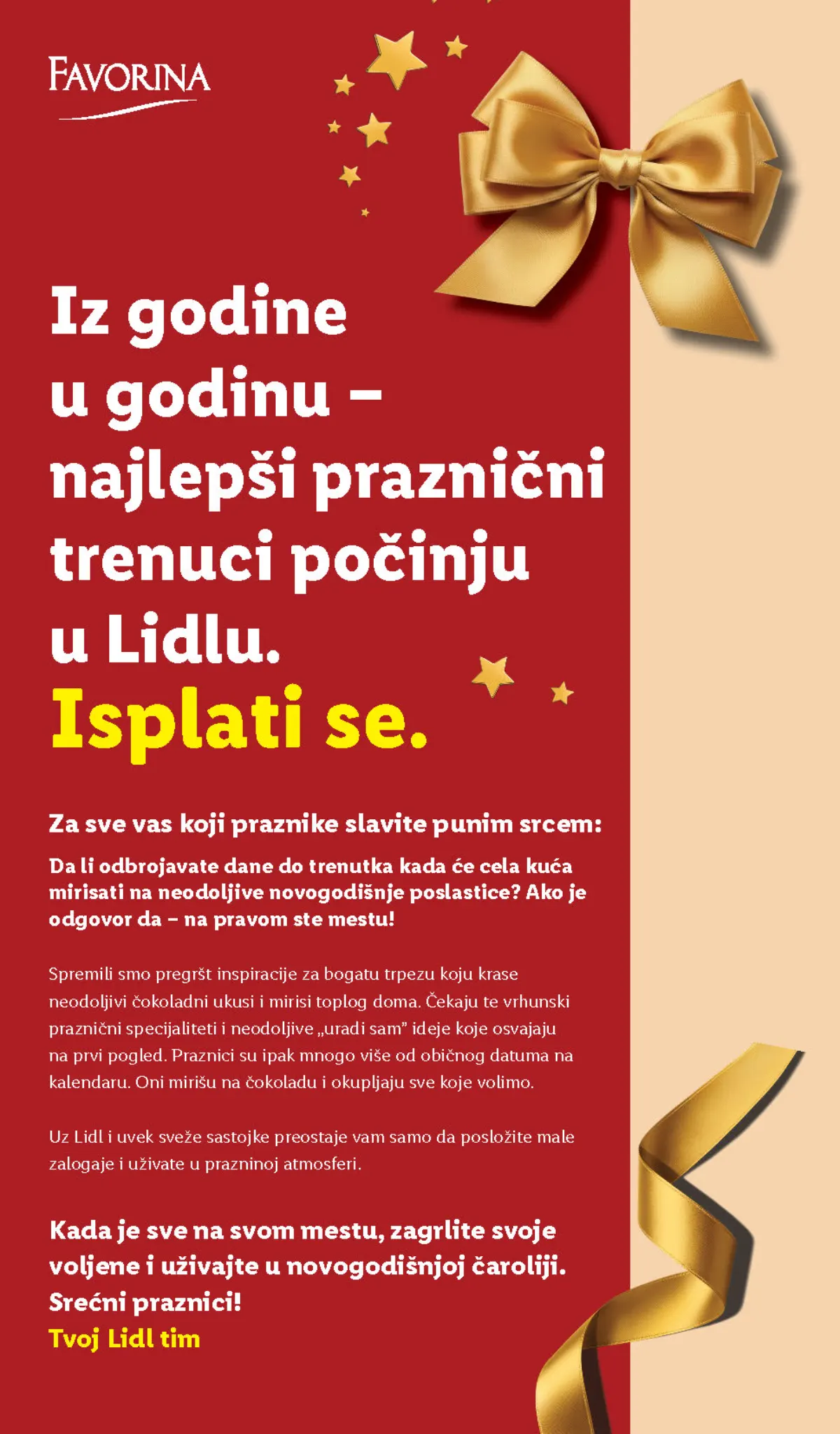 Lidl Favorina katalog od 22.10.2026. – uvod u prazničnu ponudu