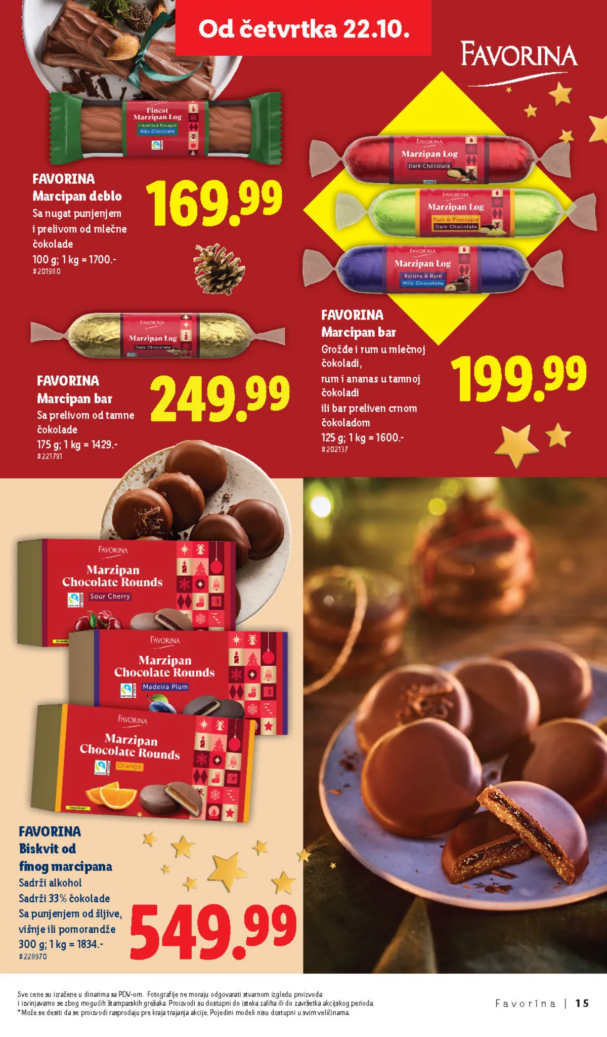 Favorina marcipan deblo, marcipan bar i biskvit od finog marcipana