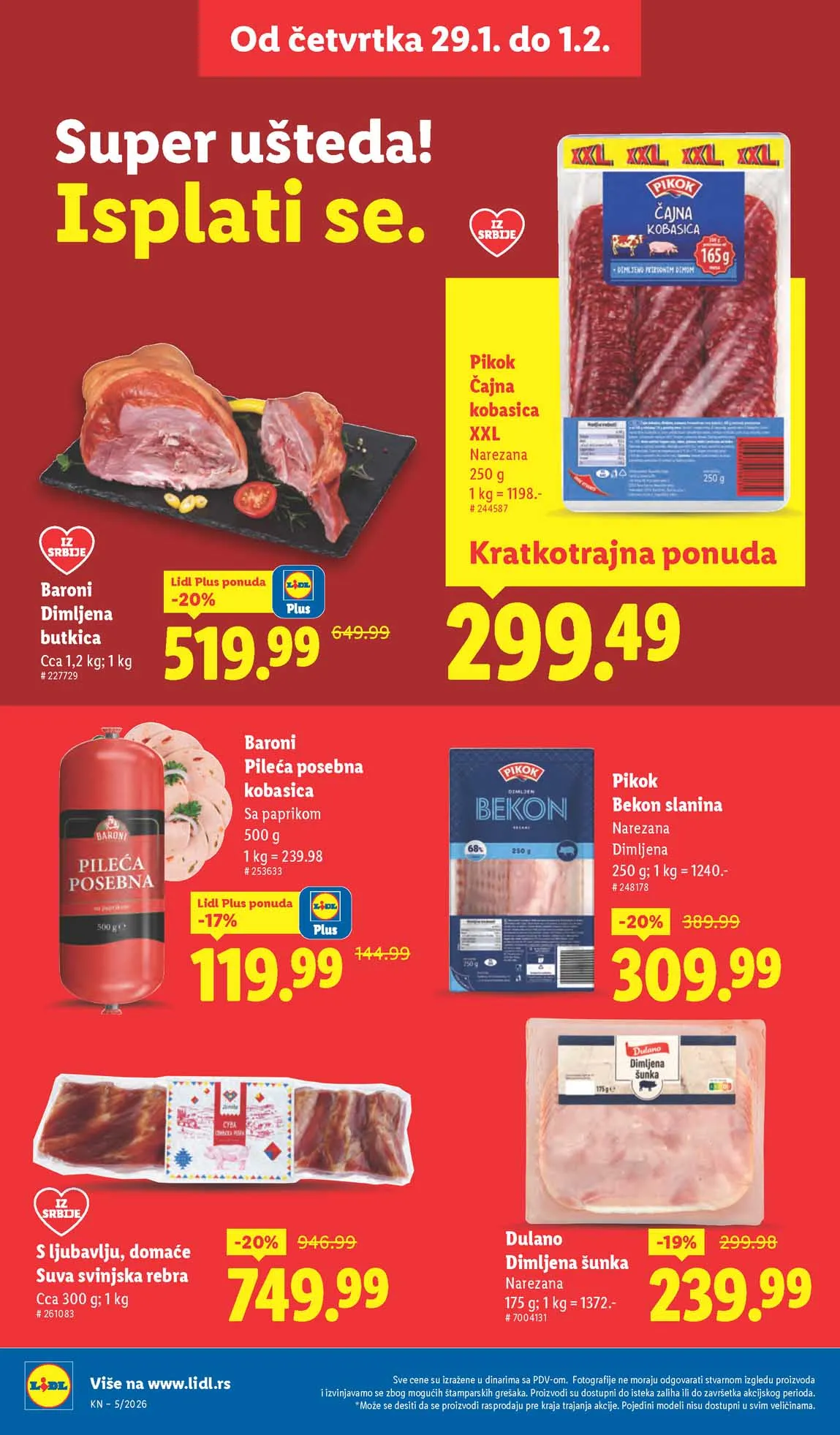 Lidl katalog sniženja Lidl akcija sniženja