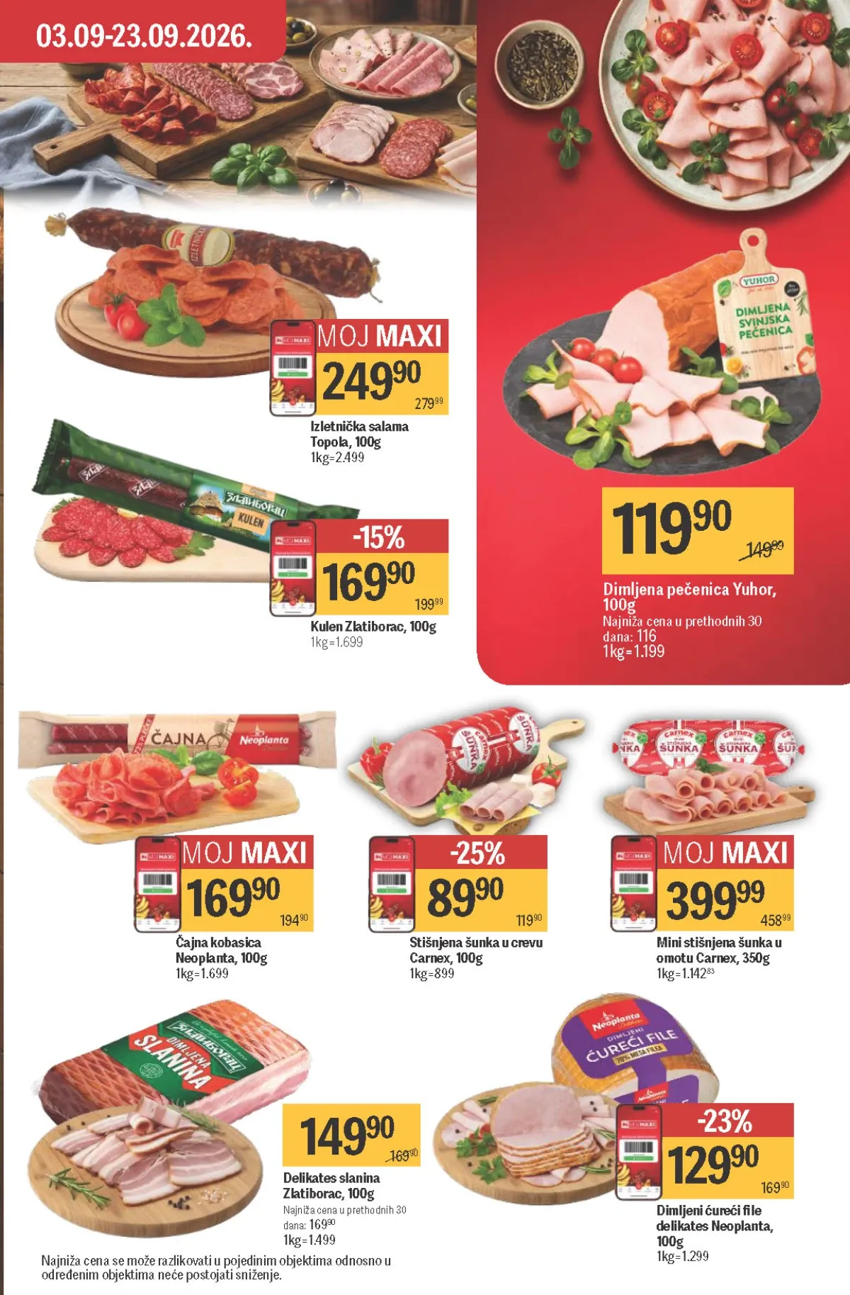 Maxi katalog – salame, kulen, pečenica i delikates na akciji