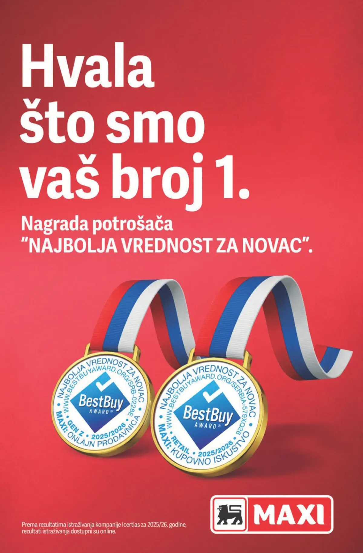 Maxi katalog – Maxi nagrada potrošača za najbolju vrednost za novac