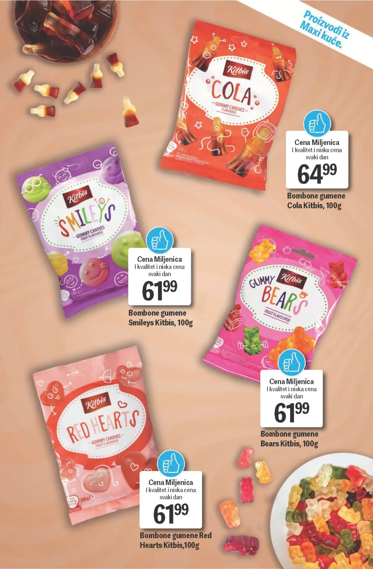 Maxi katalog – Kitbis gumene bombone po niskim cenama