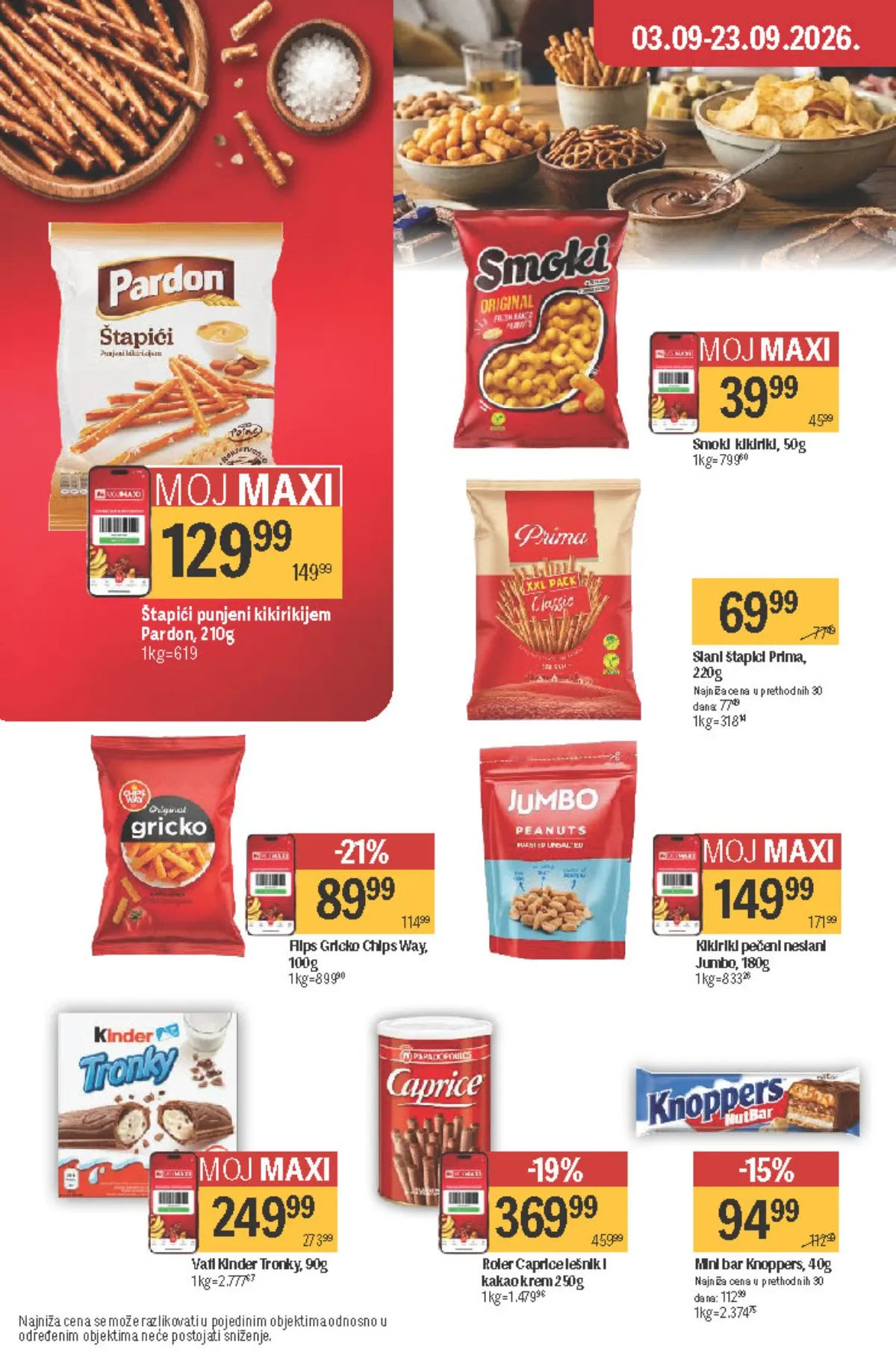 Maxi katalog – Smoki, Knoppers, Pardon, Caprice i grickalice