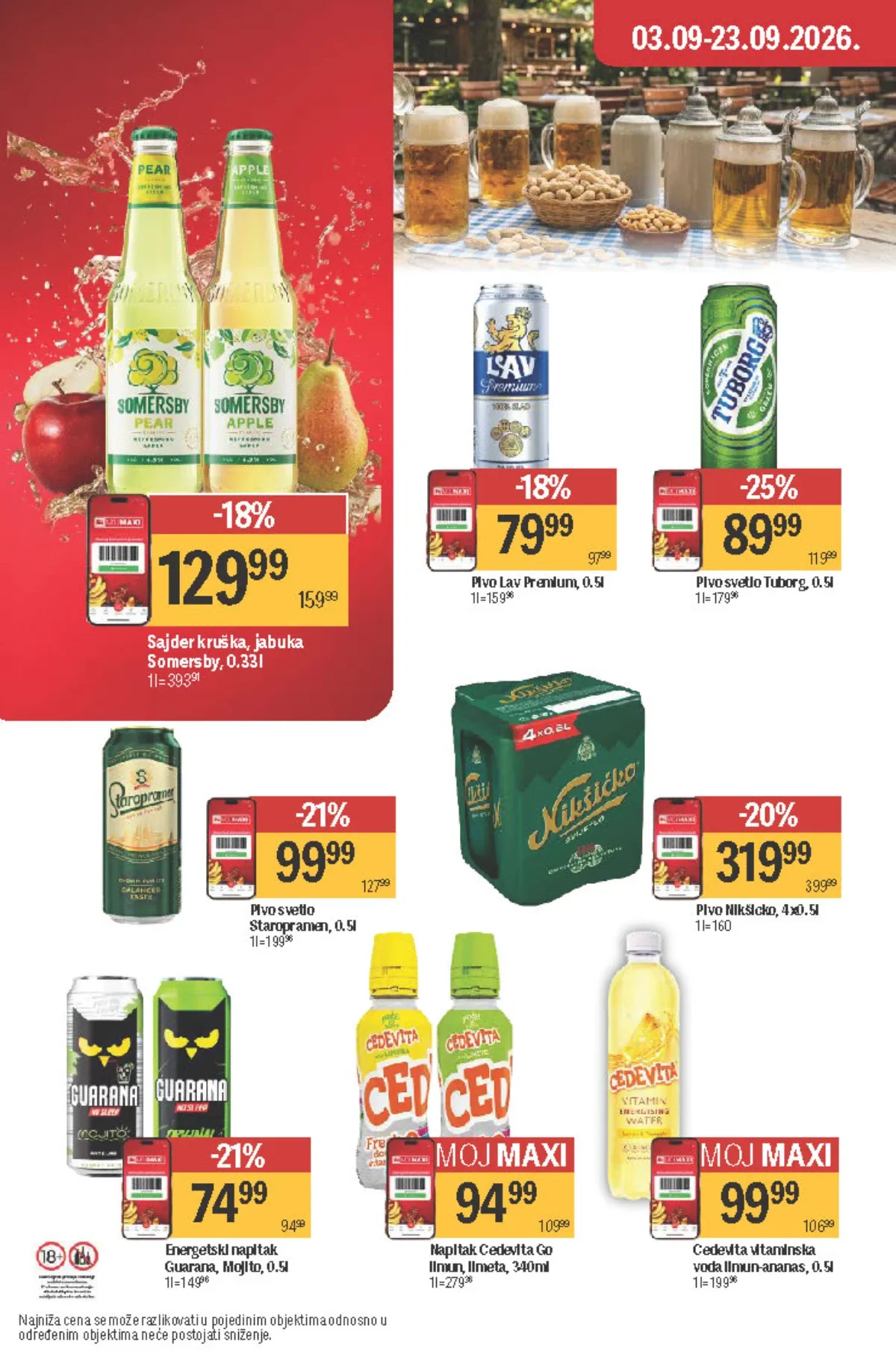 Maxi katalog – Lav, Nikšićko, Tuborg, Staropramen i energetska pića