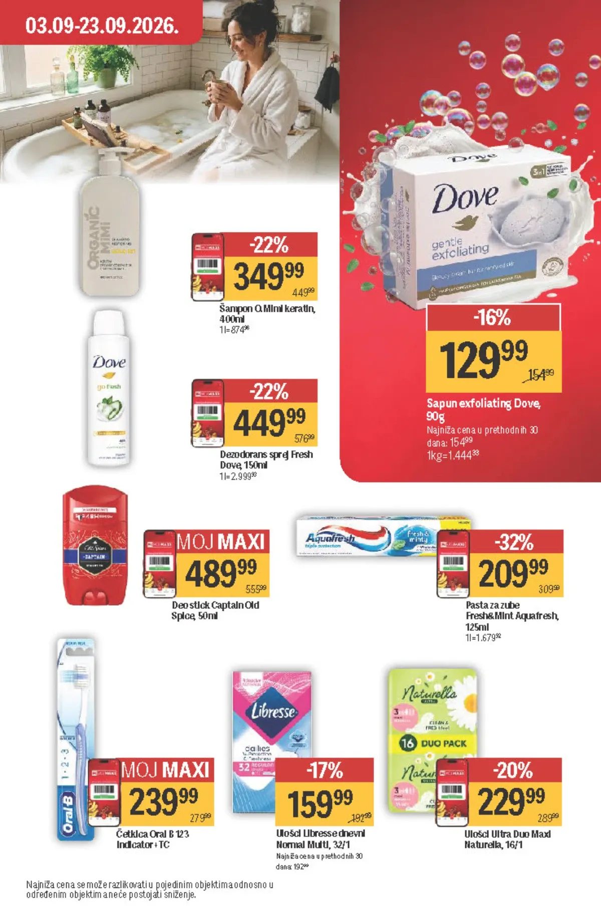 Maxi katalog – Dove, Aquafresh, Libresse, Naturella i Old Spice