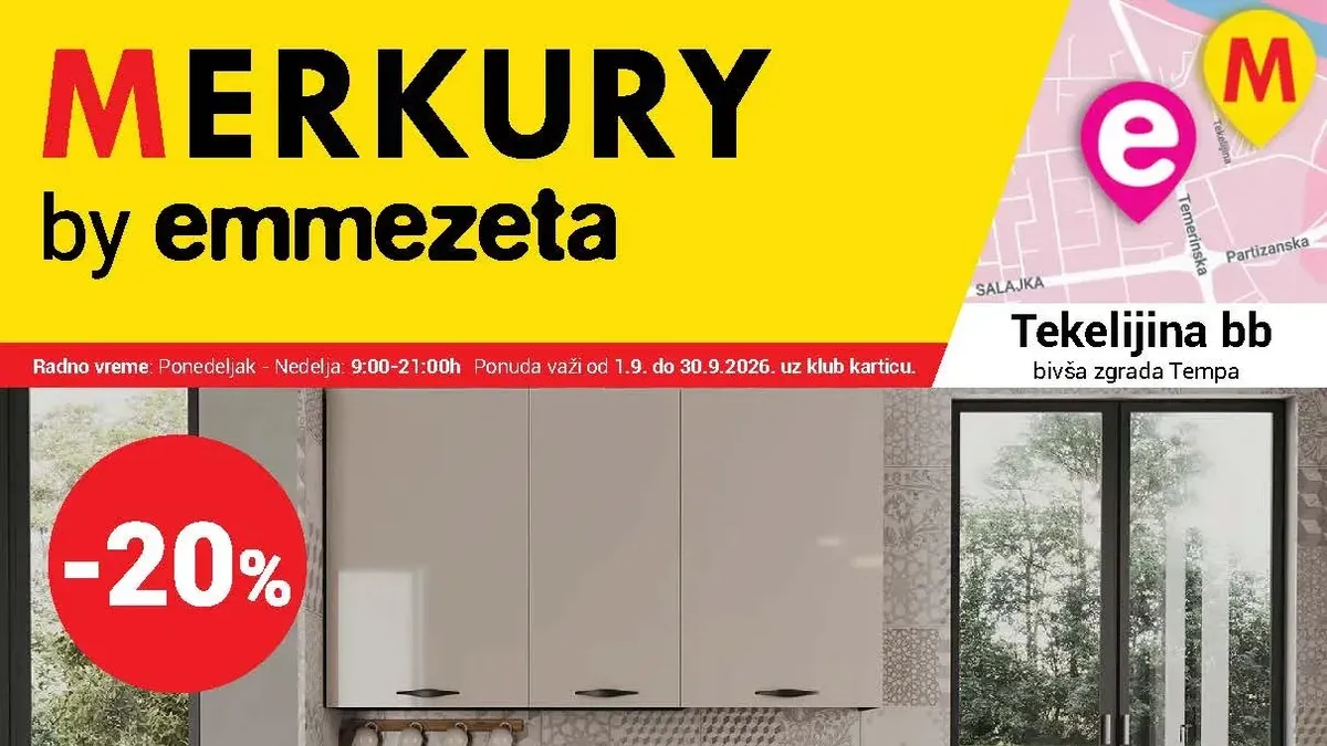 Merkury by Emmezeta katalog od 01.09. do 30.09.2026. sa popustima do 50% na opremu za renoviranje i uređenje doma