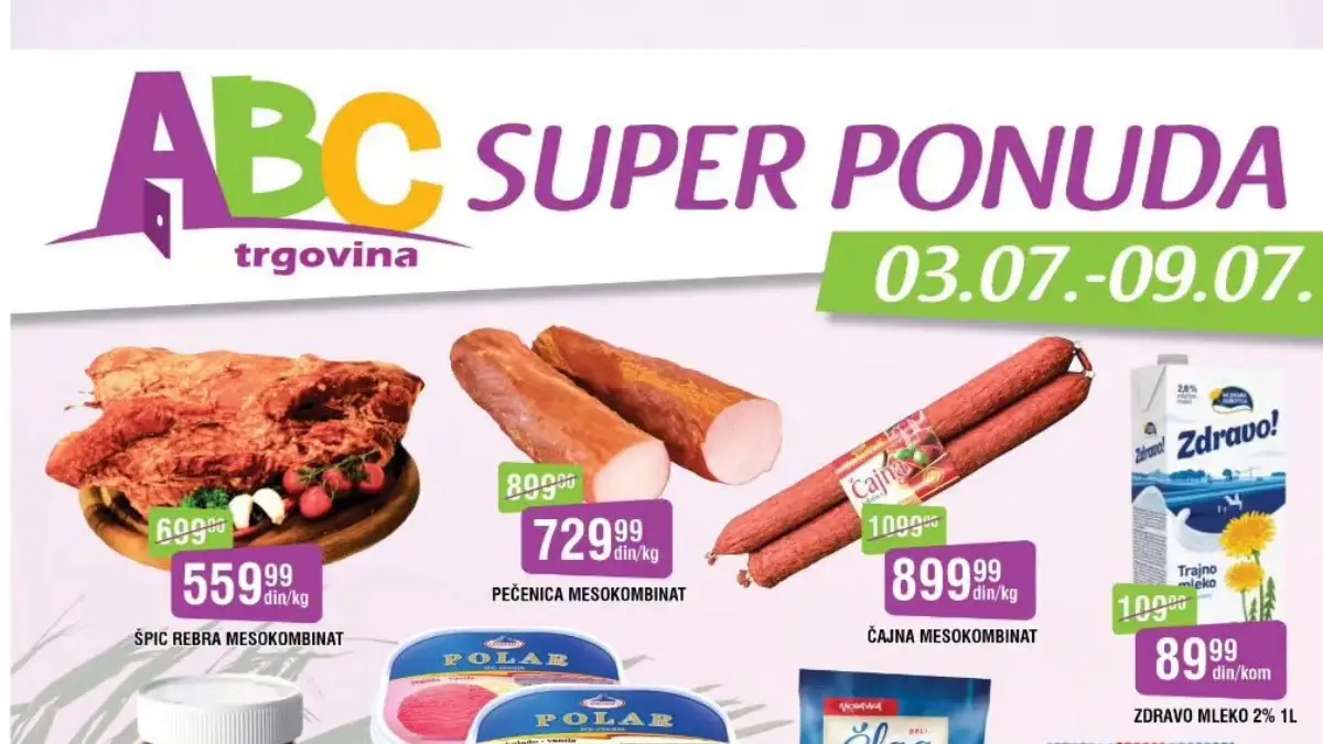 ABC Trgovina Super ponuda donosi uštede do 35% od 03. do 09.07.2026