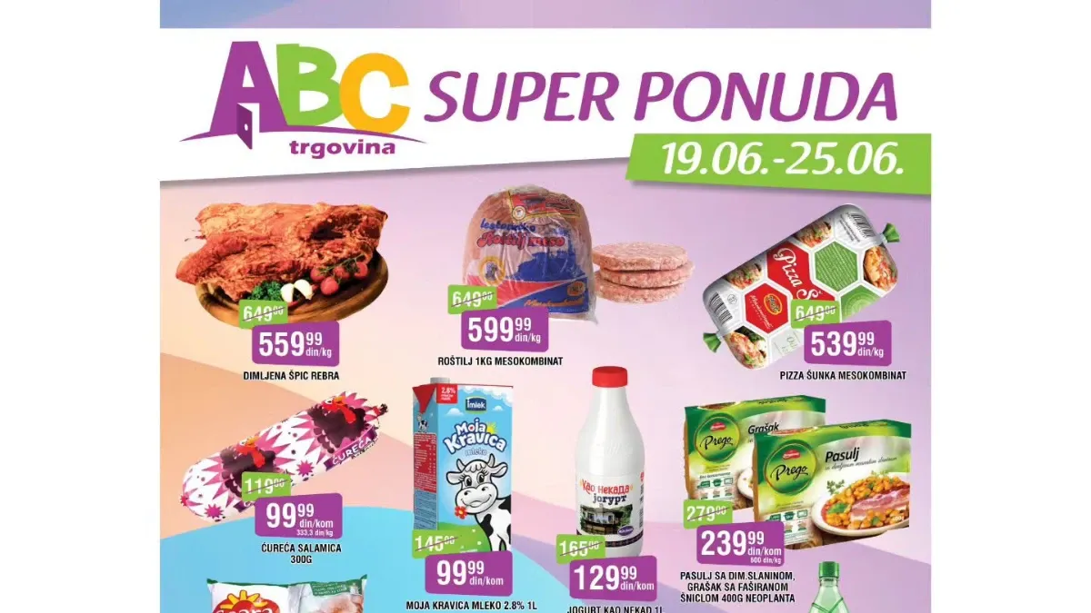 ABC akcija do 27% popusta – Super ponuda važi od 19. do 25.06.2026