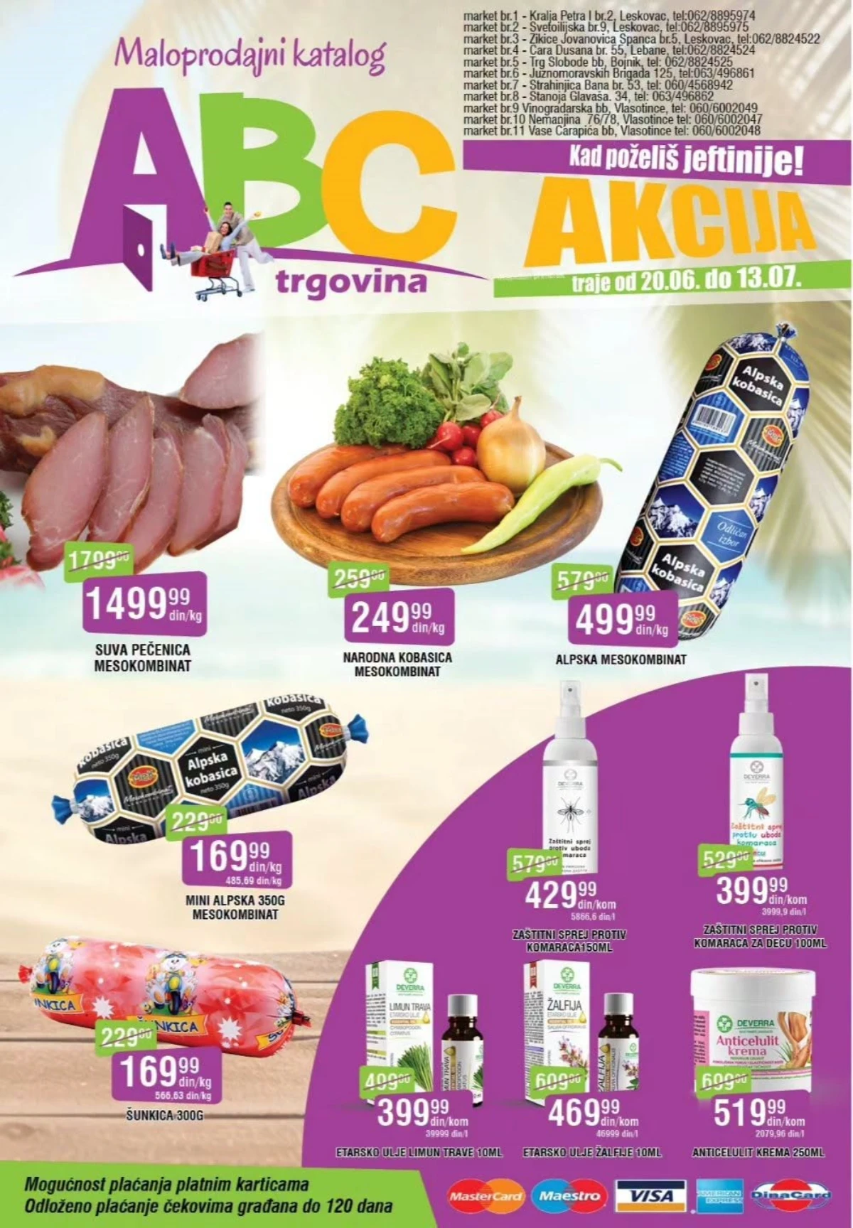 ABC akcija do 50% popusta – novi katalog sniženja važi do 13.07.2026