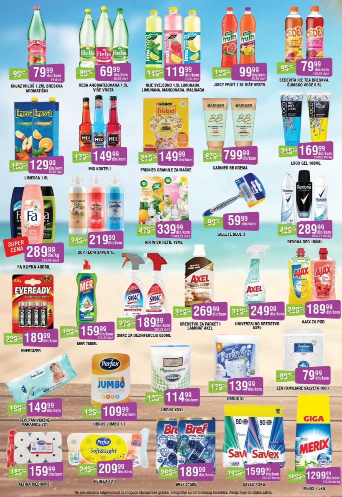 ABC katalog – piće, kozmetika, sredstva za čišćenje i kućna hemija na sniženju
