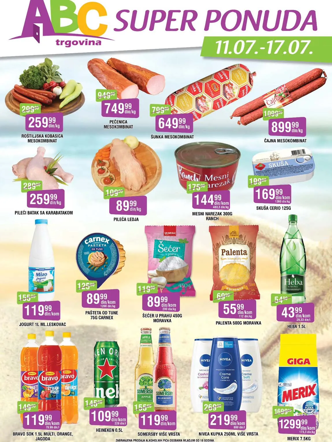 Sniženja ABC Trgovina Nedeljna ponuda