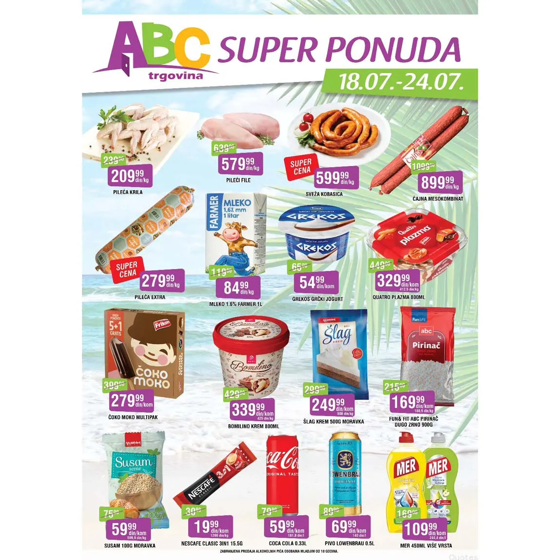 Sniženja ABC Trgovina Nedeljna ponuda
