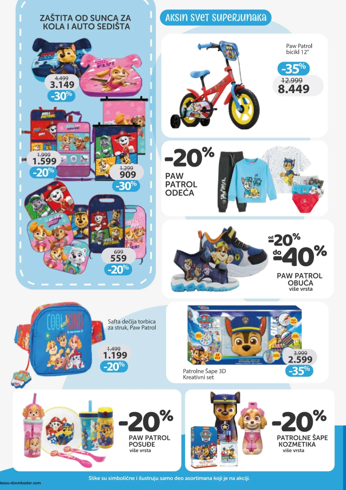 Aksa Paw Patrol akcija – bicikli, obuća i igračke za decu