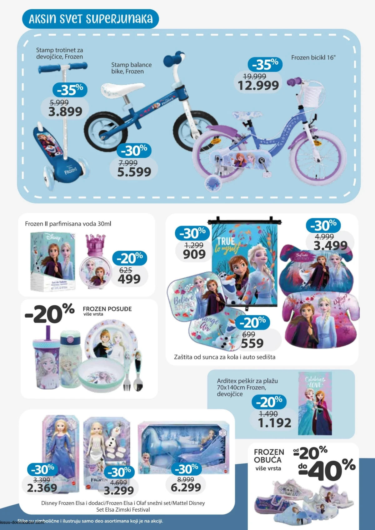 Aksa Frozen akcija – bicikli, igračke i obuća za devojčice