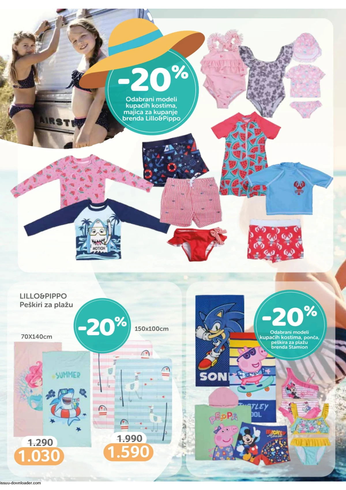 Aksa katalog strana 6 – kupaći kostimi, peškiri i oprema za plažu