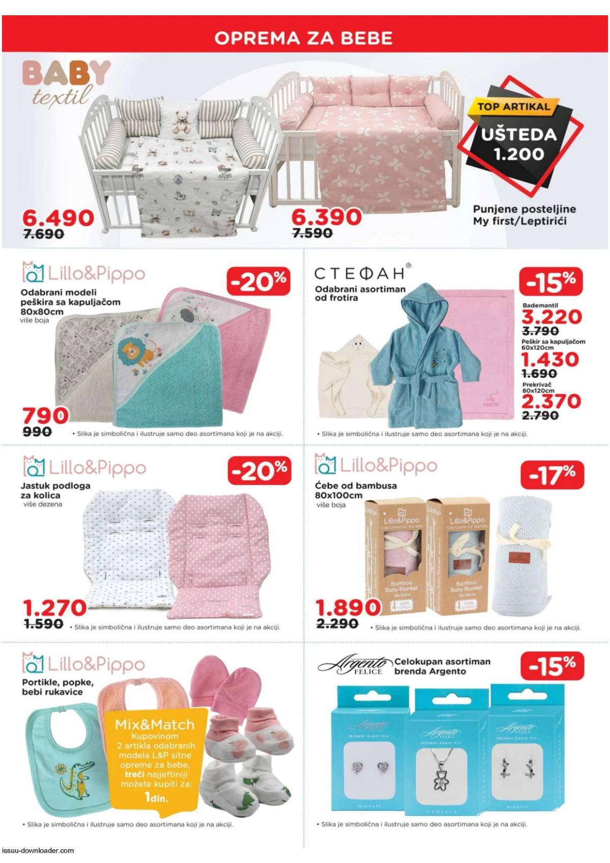 Aksa akcija kreveci i tekstil za bebe