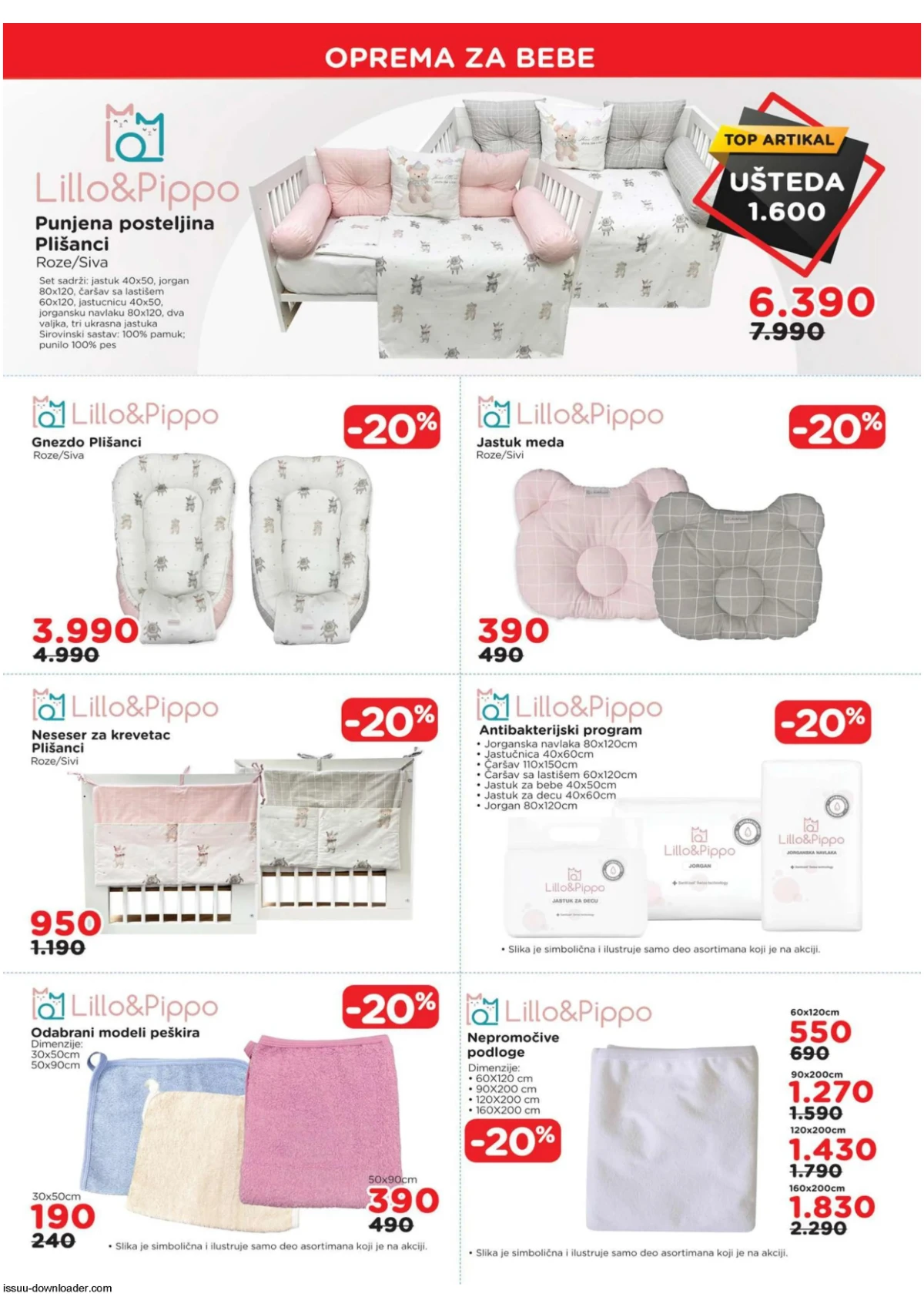 AKSA katalog strana 4 – oprema za bebe i posteljina na akciji