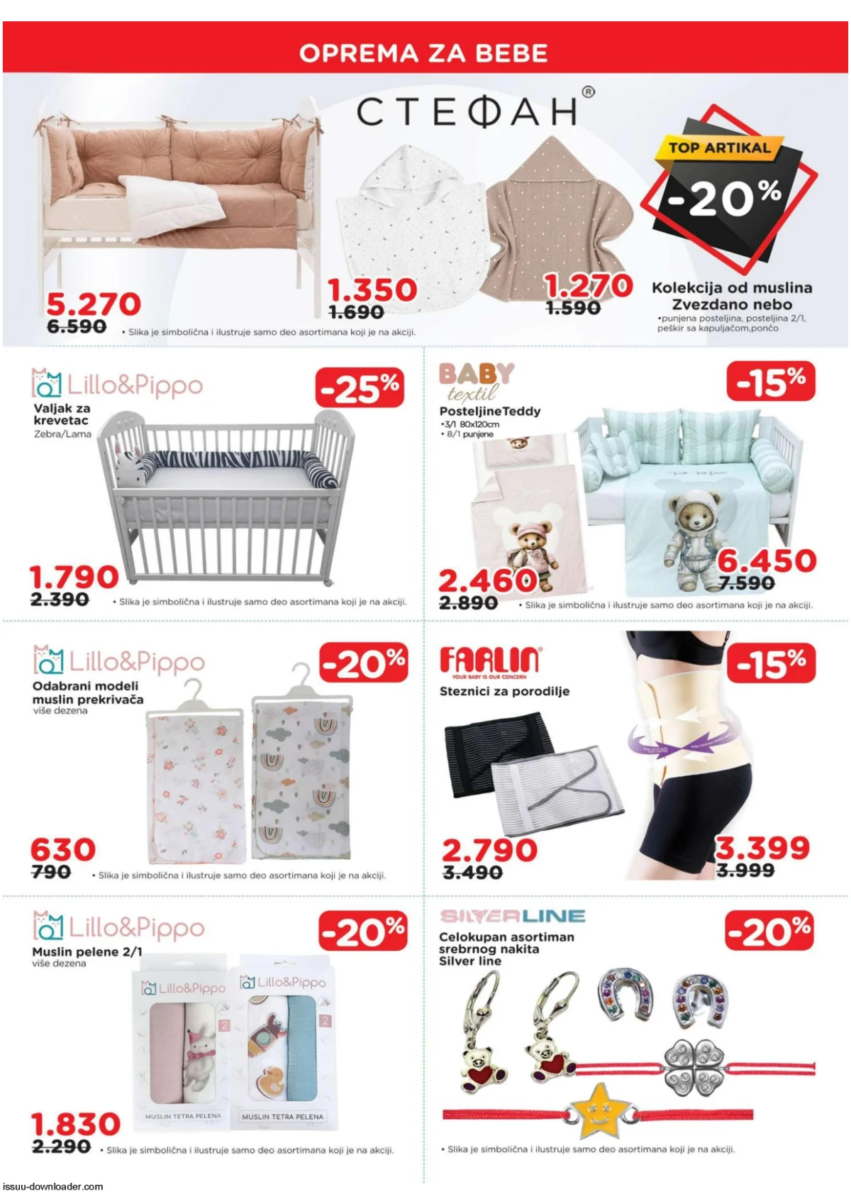 AKSA katalog strana 5 – tekstil i oprema za bebe na akciji