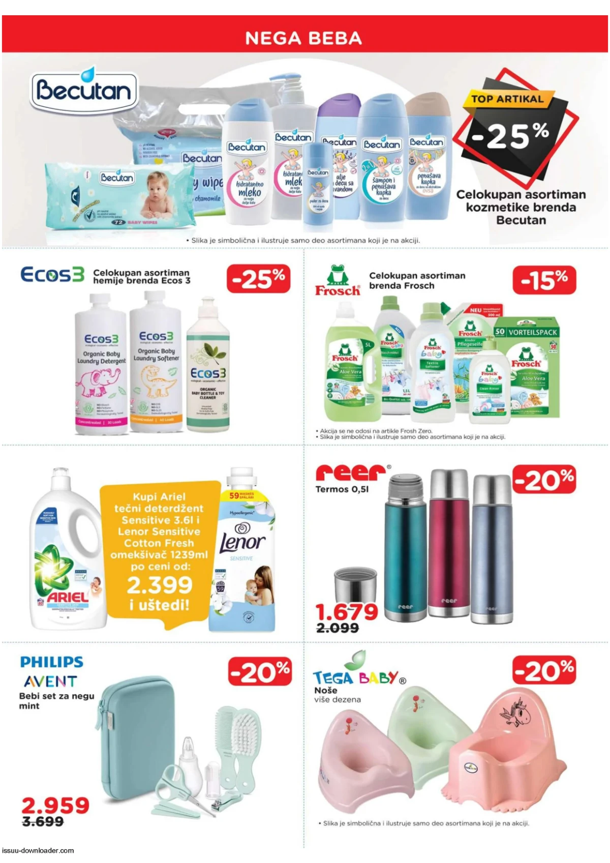 AKSA katalog strana 7 – nega beba i kozmetika na akciji