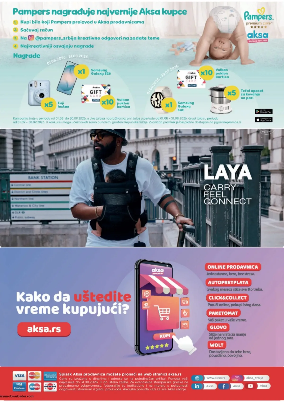 AKSA katalog strana 16 – završna ponuda proizvoda za bebe i decu do 31.08.2026.