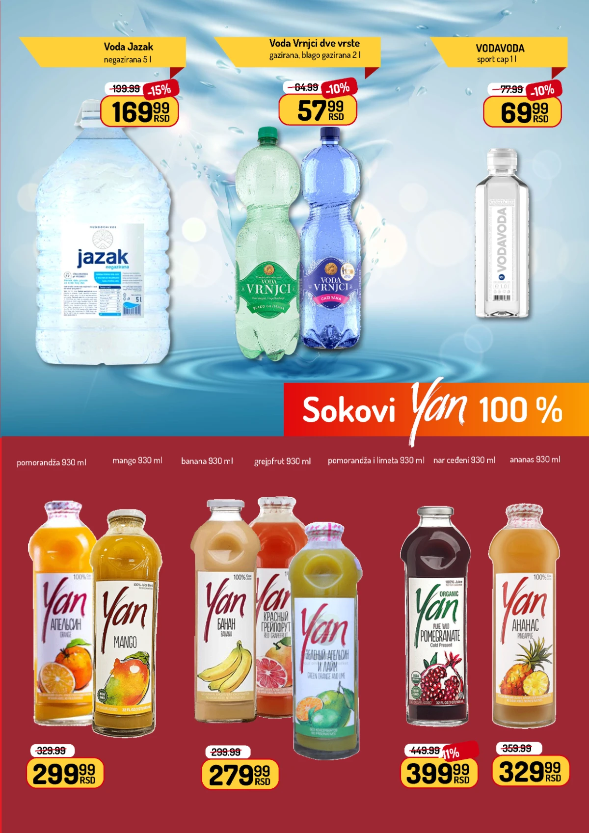 Aman katalog jun 2026 – energetska pića, Guarana i Schweppes na sniženju