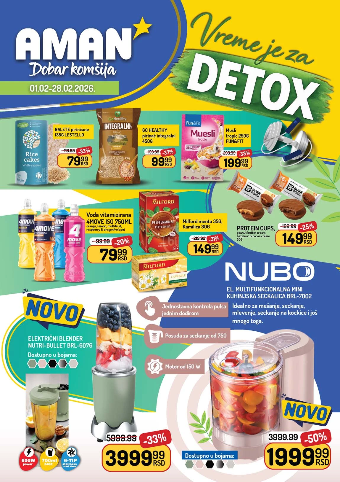 Aman DETOX akcija katalog sniženja – kompletna ponuda do 28. februara 2026.