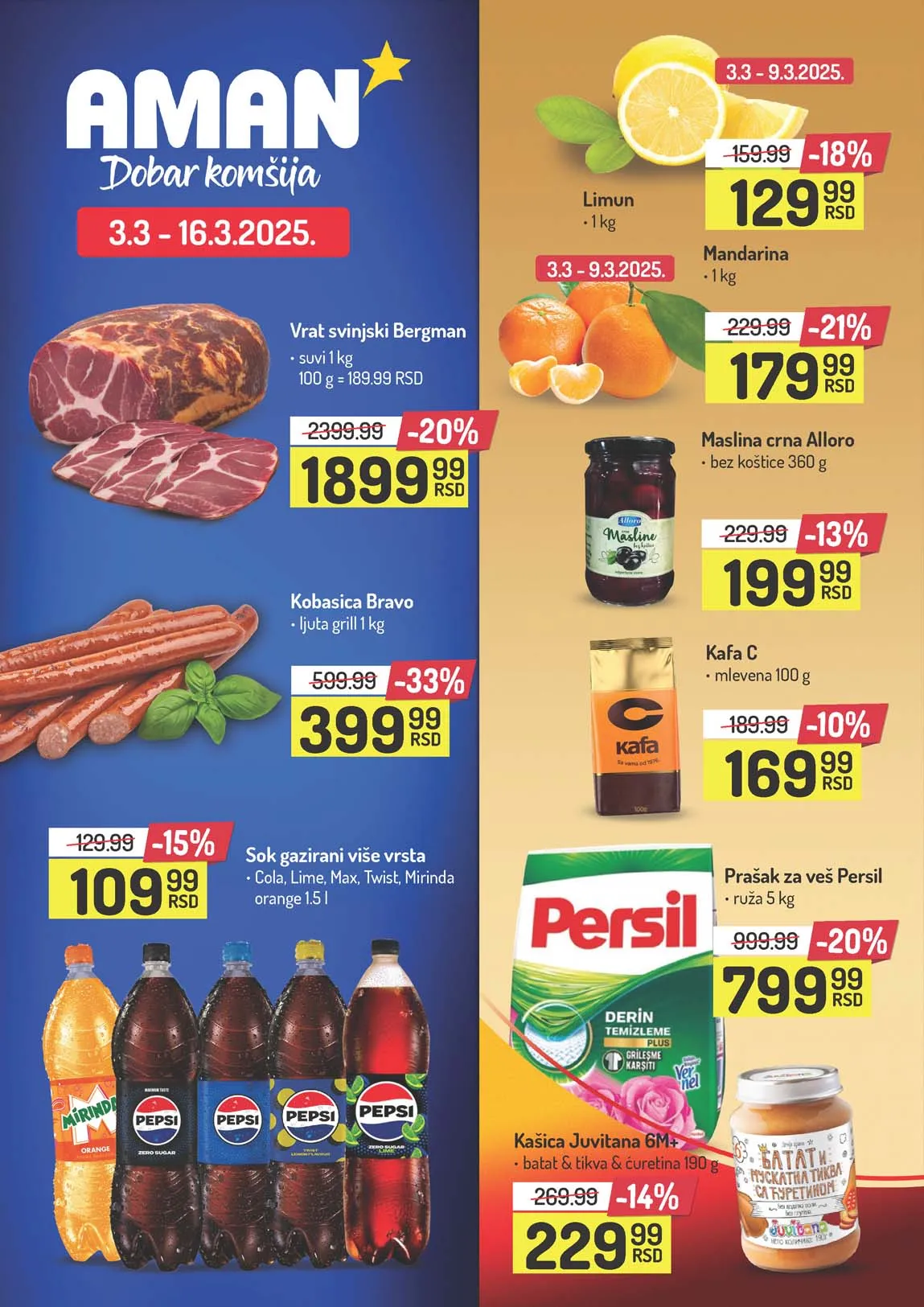 AMAN Akcija Katalog sniženja do 16.03.2025