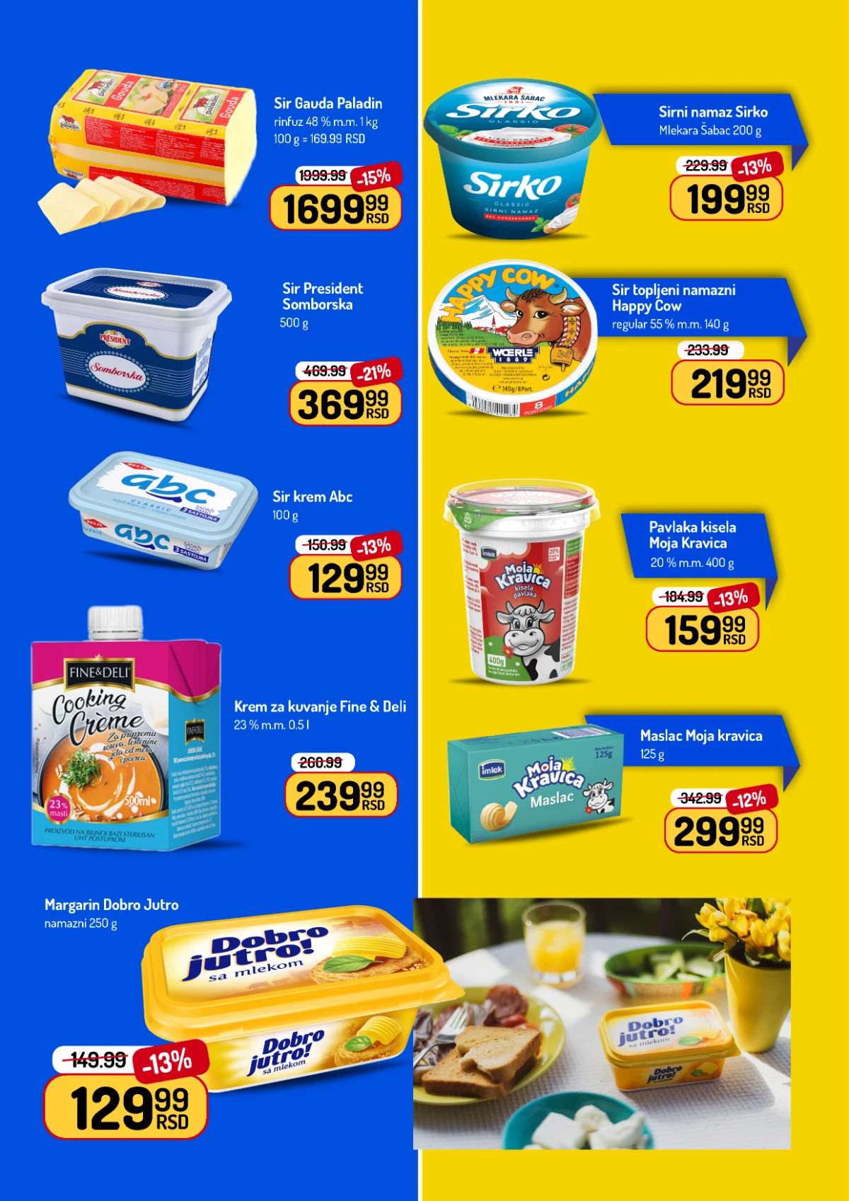 Aman katalog jun 2026 – sirevi, pavlaka, maslac i mlečni proizvodi na akciji