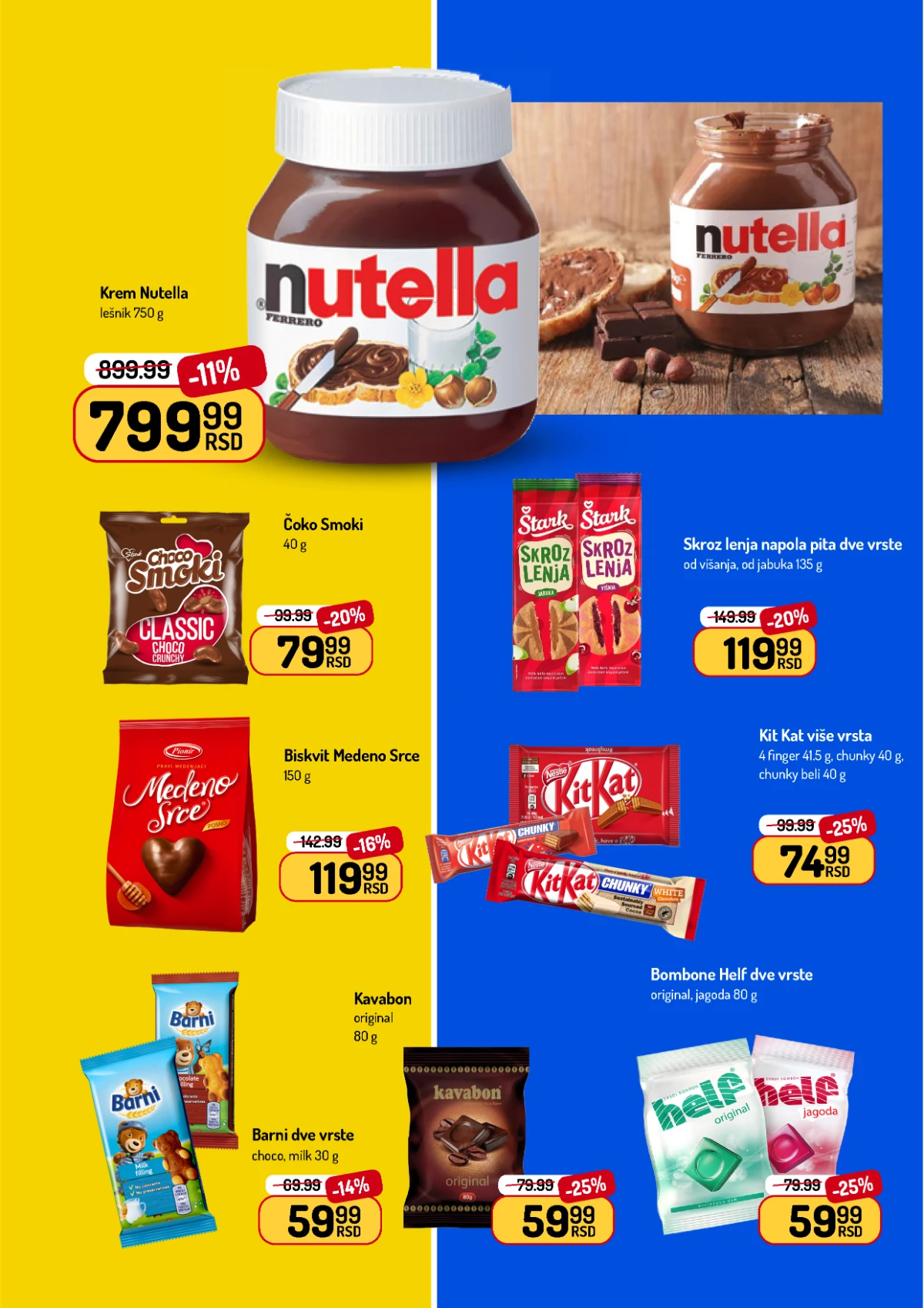 Aman katalog jun 2026 – Nutella, Kit Kat, Barni i slatki proizvodi na akciji