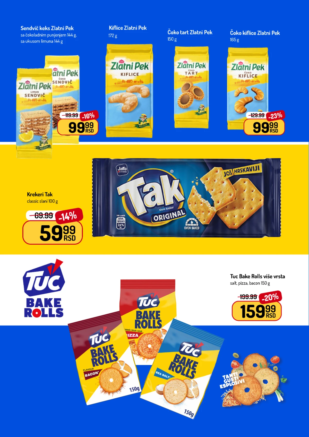 Aman katalog jun 2026 – Tuc, Tak, Zlatni Pek i slane grickalice na sniženju