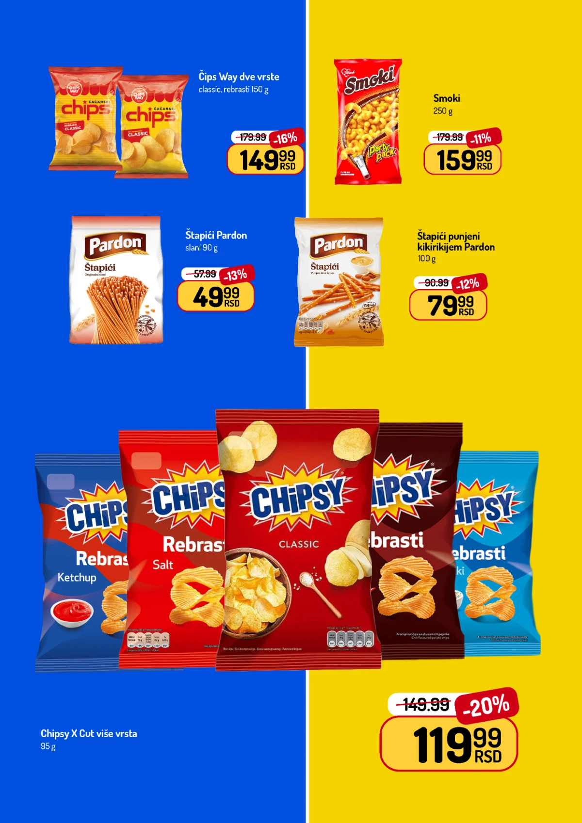 Aman katalog jun 2026 – Chipsy, Smoki i slane grickalice po nižim cenama