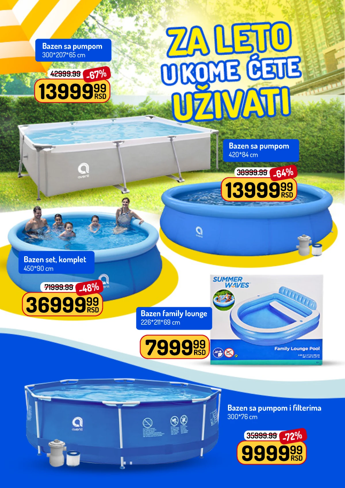 Aman katalog jun 2026 – bazeni i oprema za leto na velikom sniženju