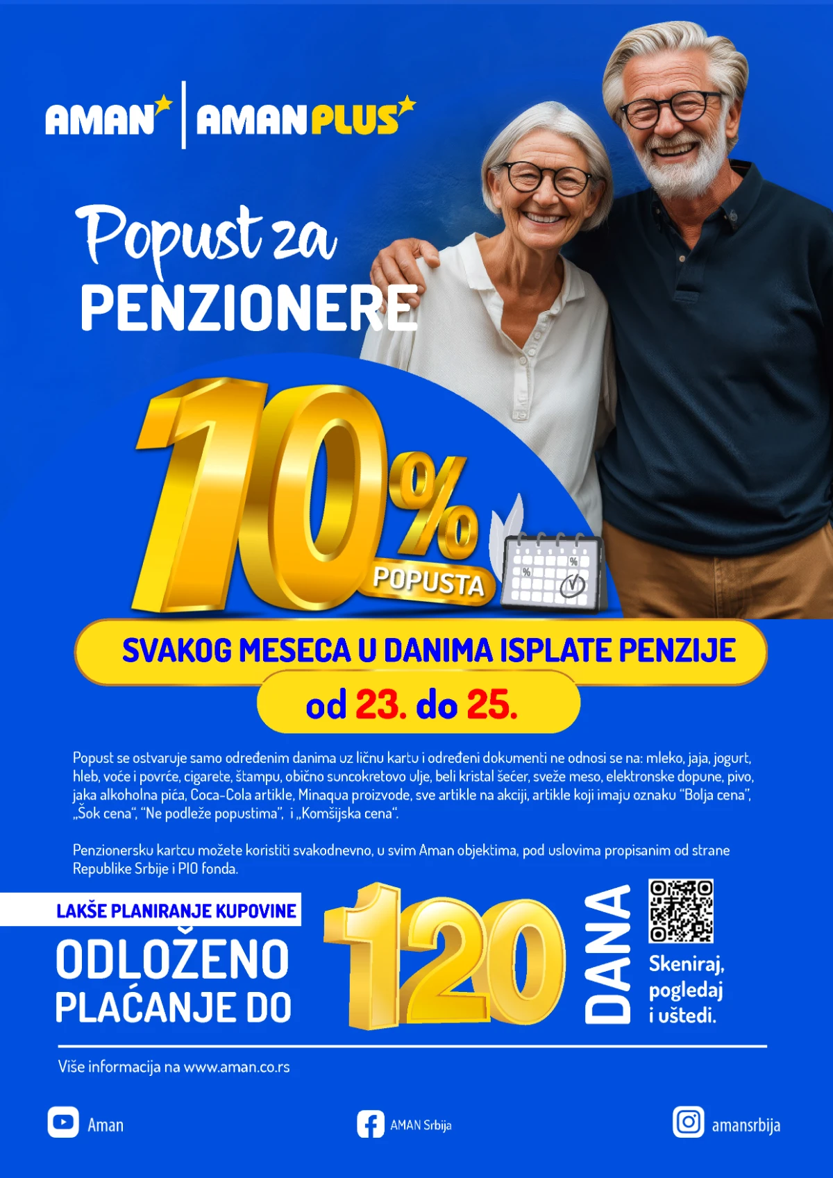 Aman Plus program lojalnosti i popust za penzionere u Srbiji