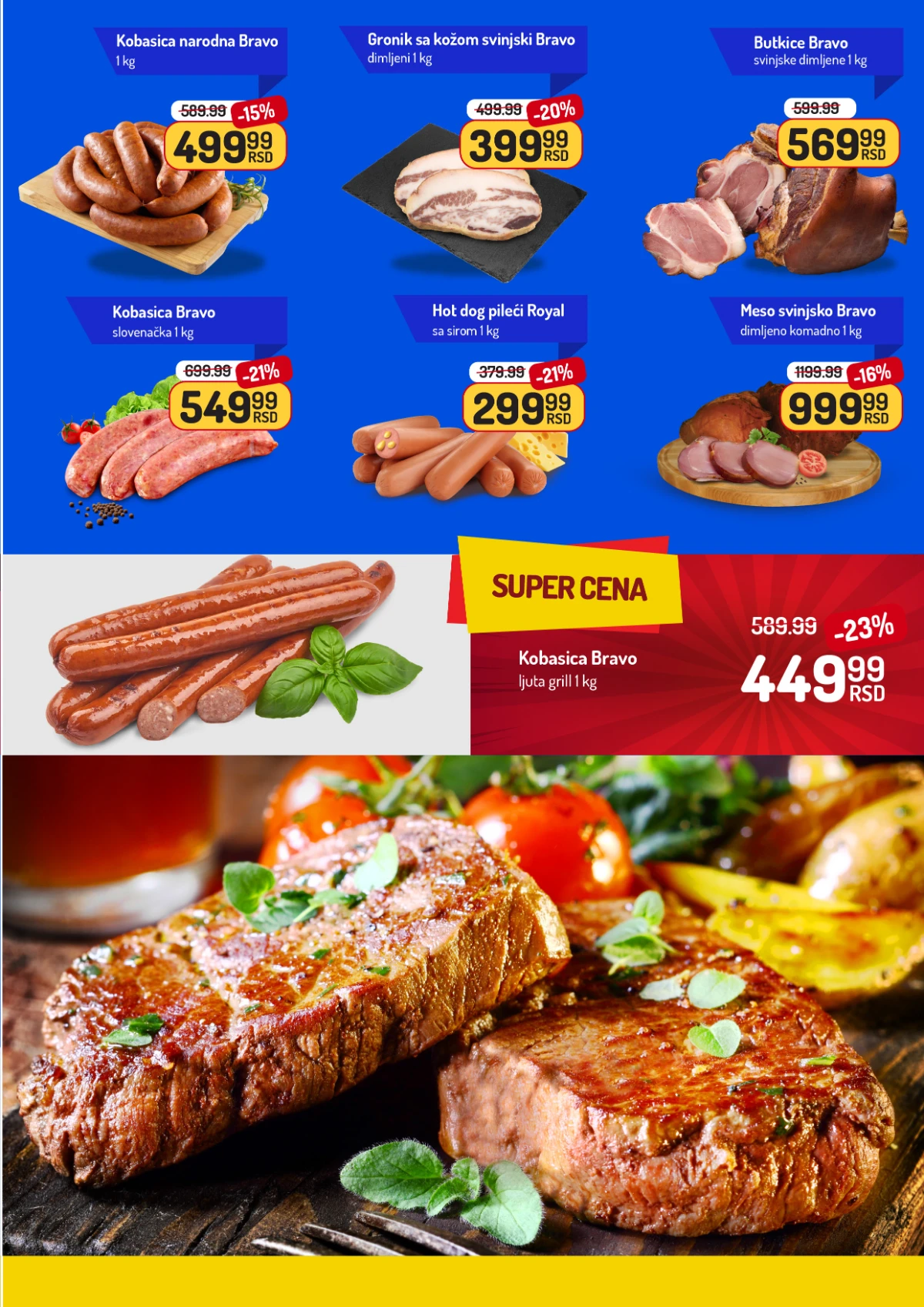 Aman katalog dimljeno meso kobasice hot dog i suhomesnati proizvodi na akciji